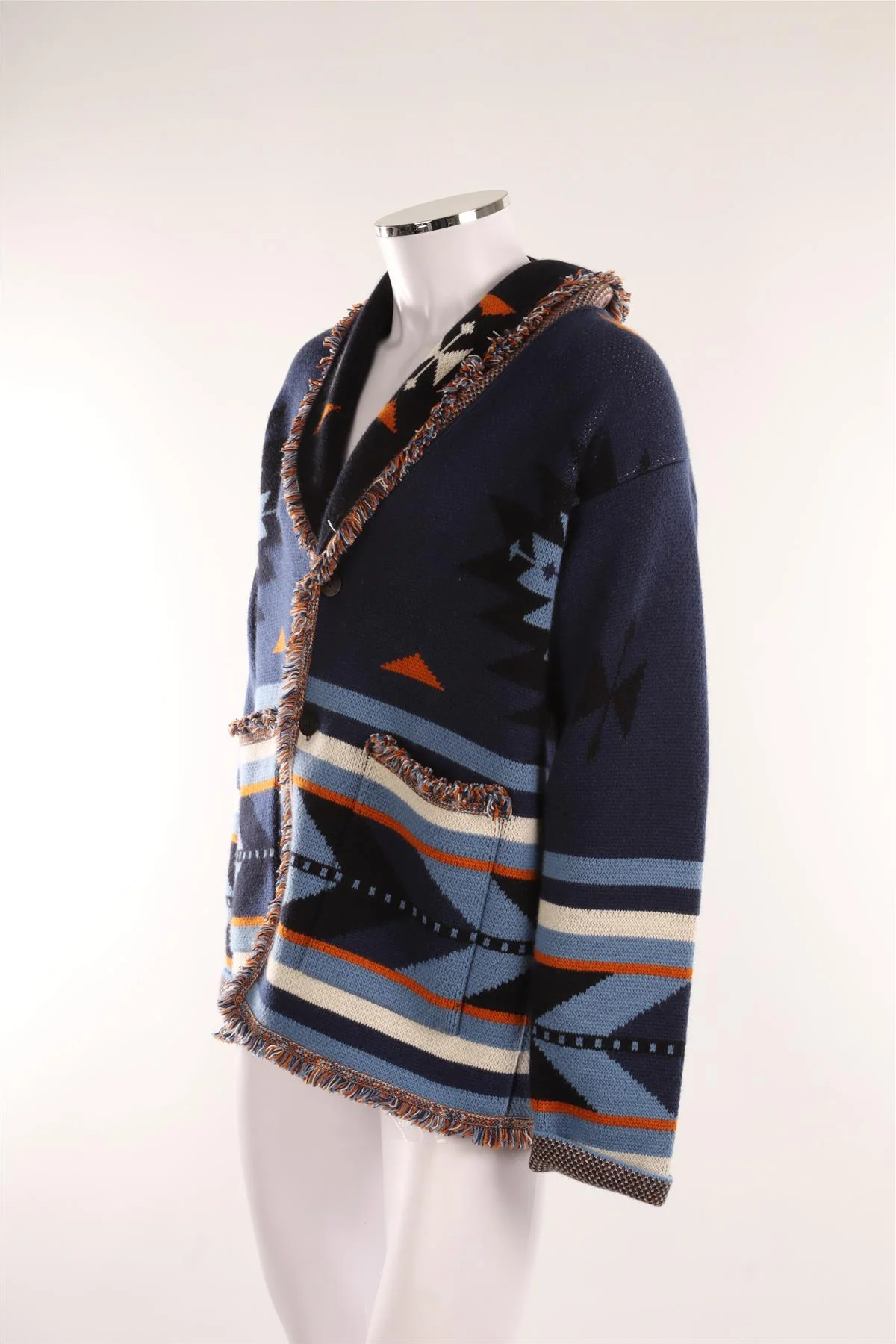 ALANUI NAVY MEN'S CASHMERE CARDIGAN MEDIUM - Image 3