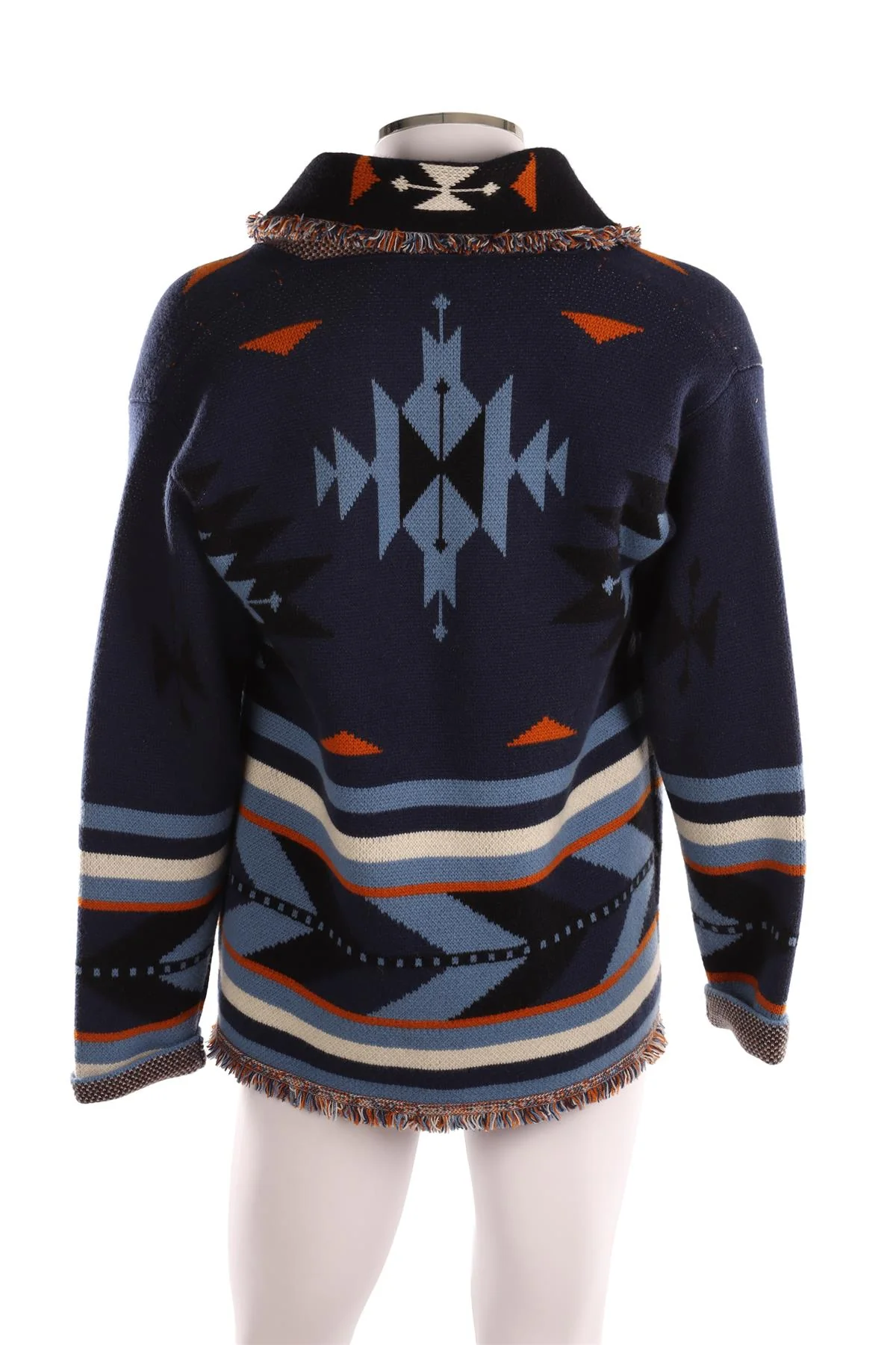 ALANUI NAVY MEN'S CASHMERE CARDIGAN MEDIUM - Image 4