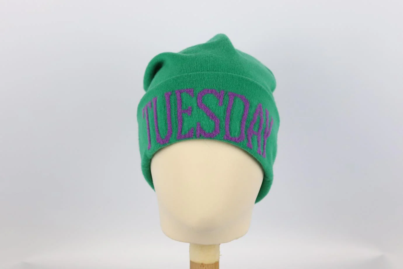 ALBERTA FERRETTI INTARSIA WOOL AND CASHMERE BLEND BEANIE ONE SIZE - Image 3