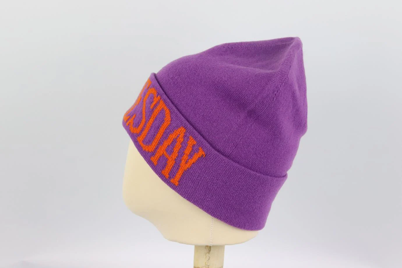 ALBERTA FERRETTI INTARSIA WOOL AND CASHMERE BLEND BEANIE ONE SIZE - Image 4