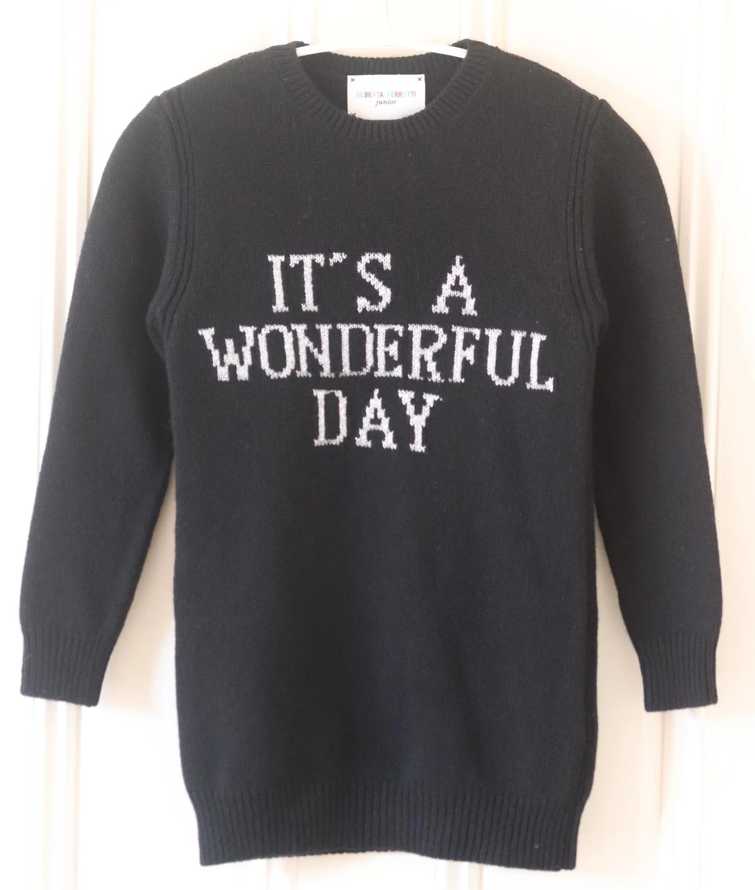 ALBERTA FERRETTI KIDS GIRLS WOOL SWEATER DRESS 6 YEARS - Image 2
