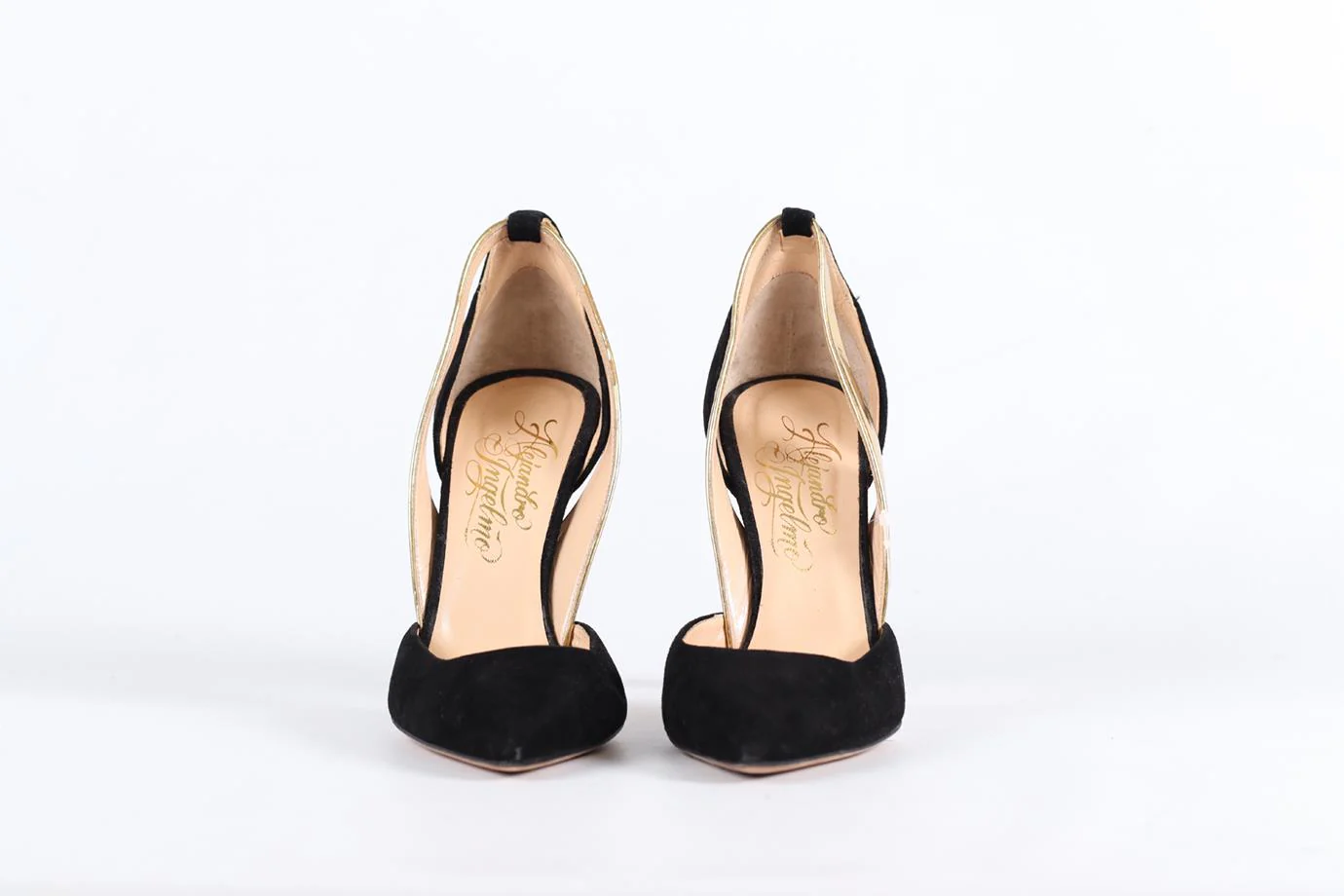 ALEJANDRO INGELMO SUEDE AND LEATHER PUMPS EU 37 UK 4 US 7 - Image 3