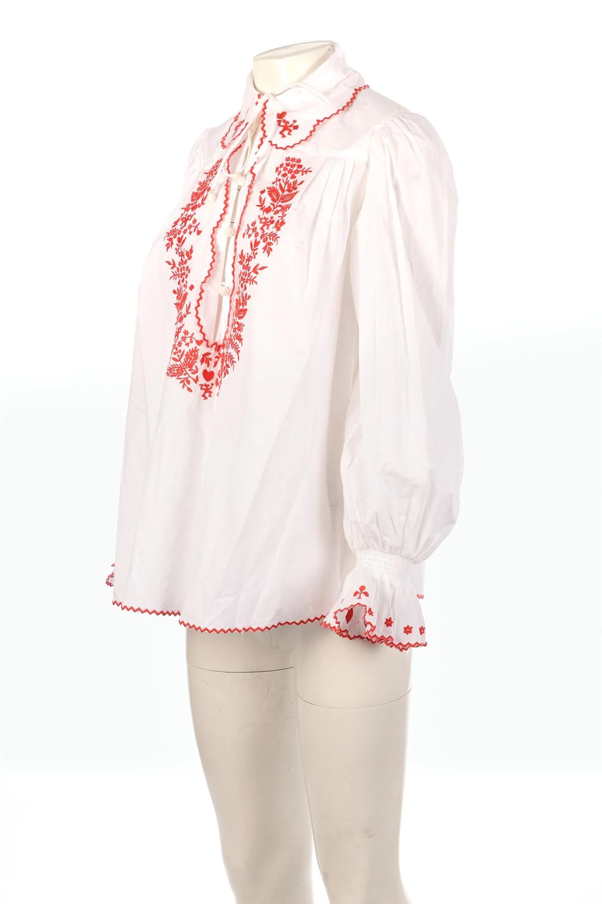 ALÉMAIS WHITE COTTON SHIRT AU 8 UK 8 - Image 3