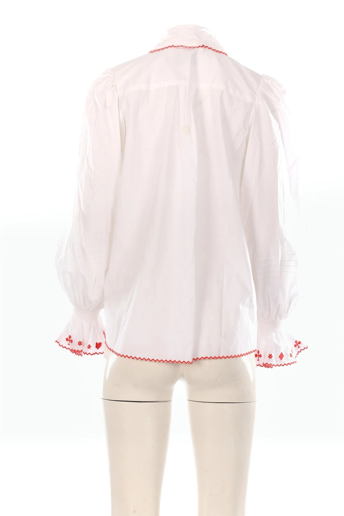 ALÉMAIS WHITE COTTON SHIRT AU 8 UK 8 - Image 4