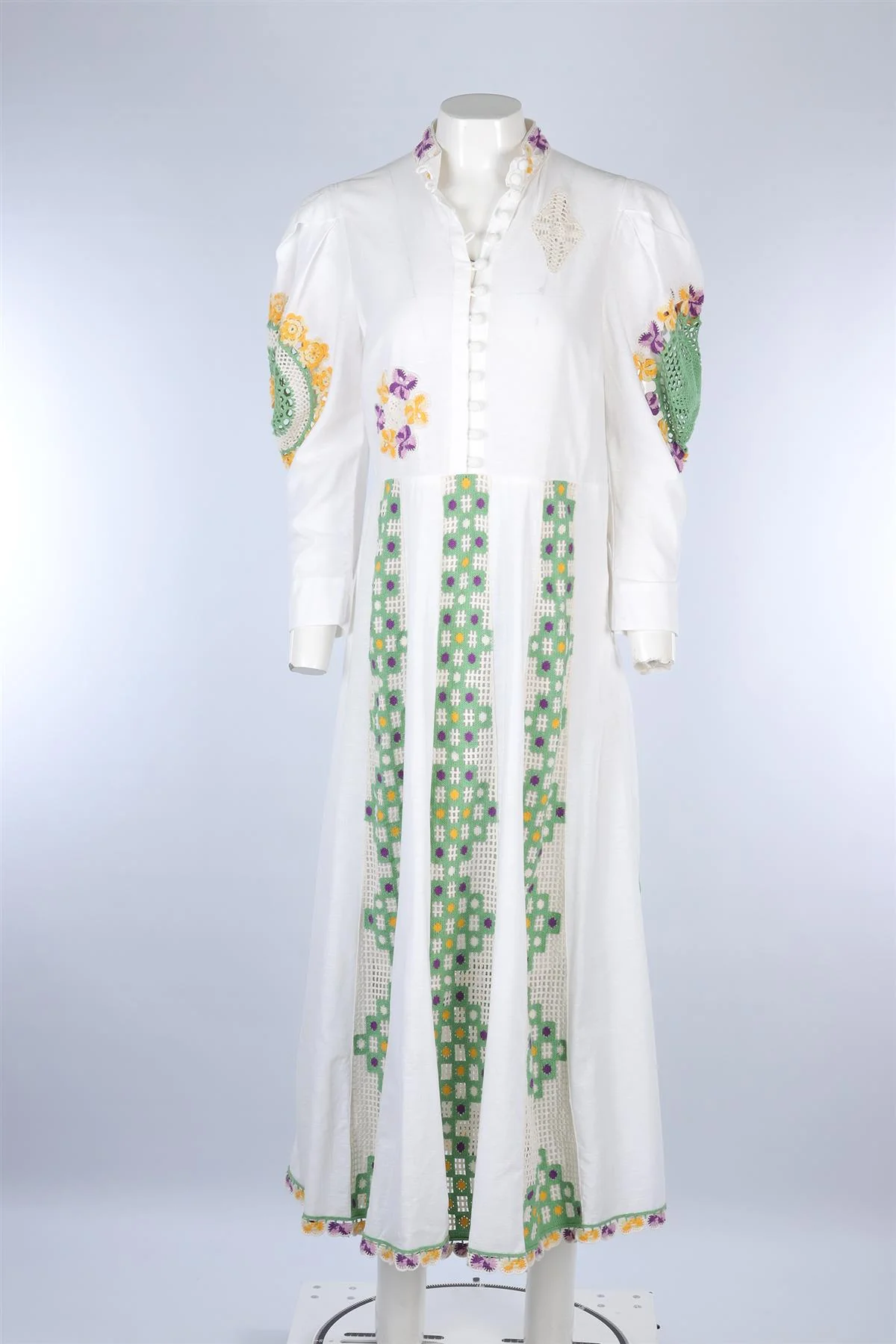 ALEMAIS WHITE LINEN MAXI DRESS AU 14 UK 14 - Image 2