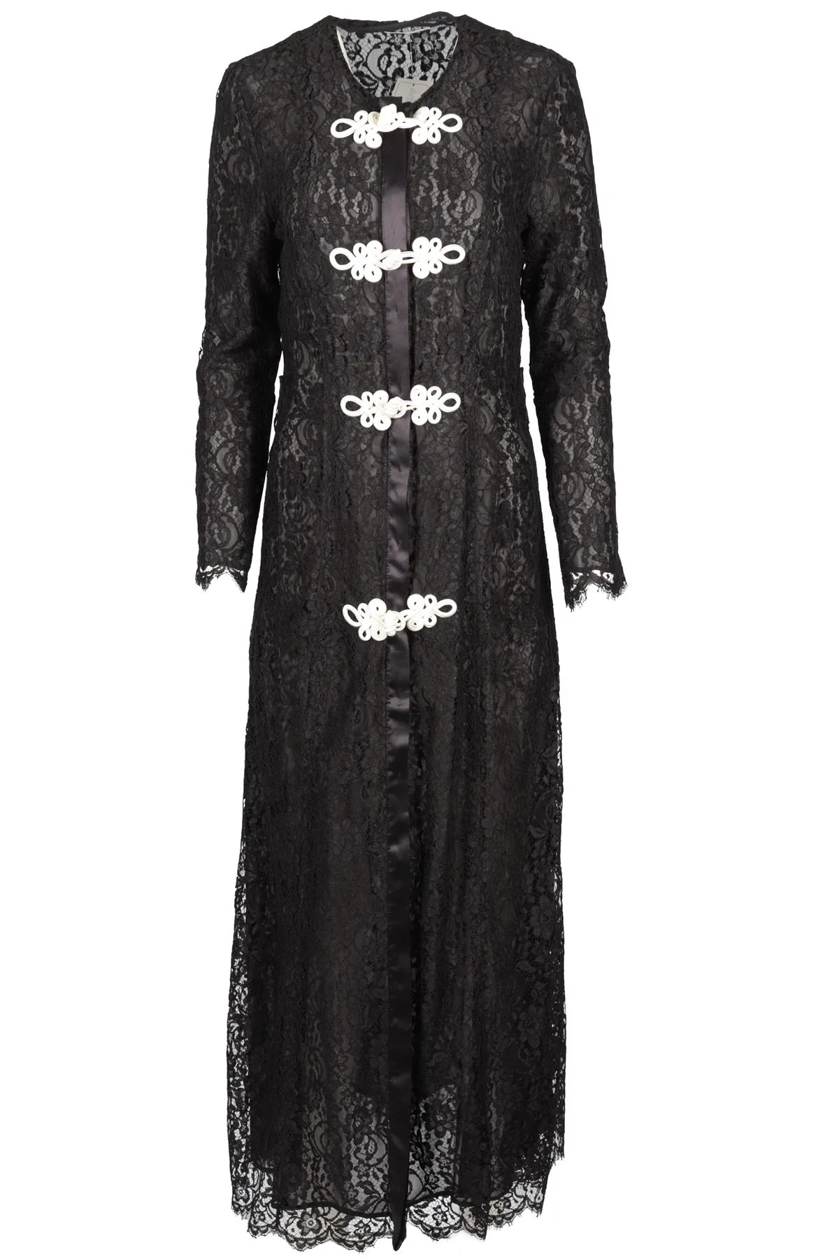 ALESSANDRA RICH BLACK LACE MAXI DRESS IT 44 UK 12 - Image 4
