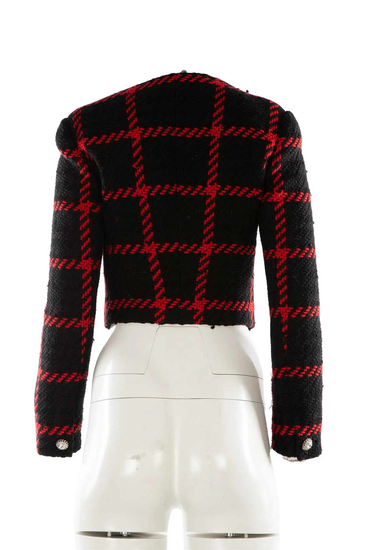 ALESSANDRA RICH BLACK WOOL JACKET IT 40 UK 8 - Image 4