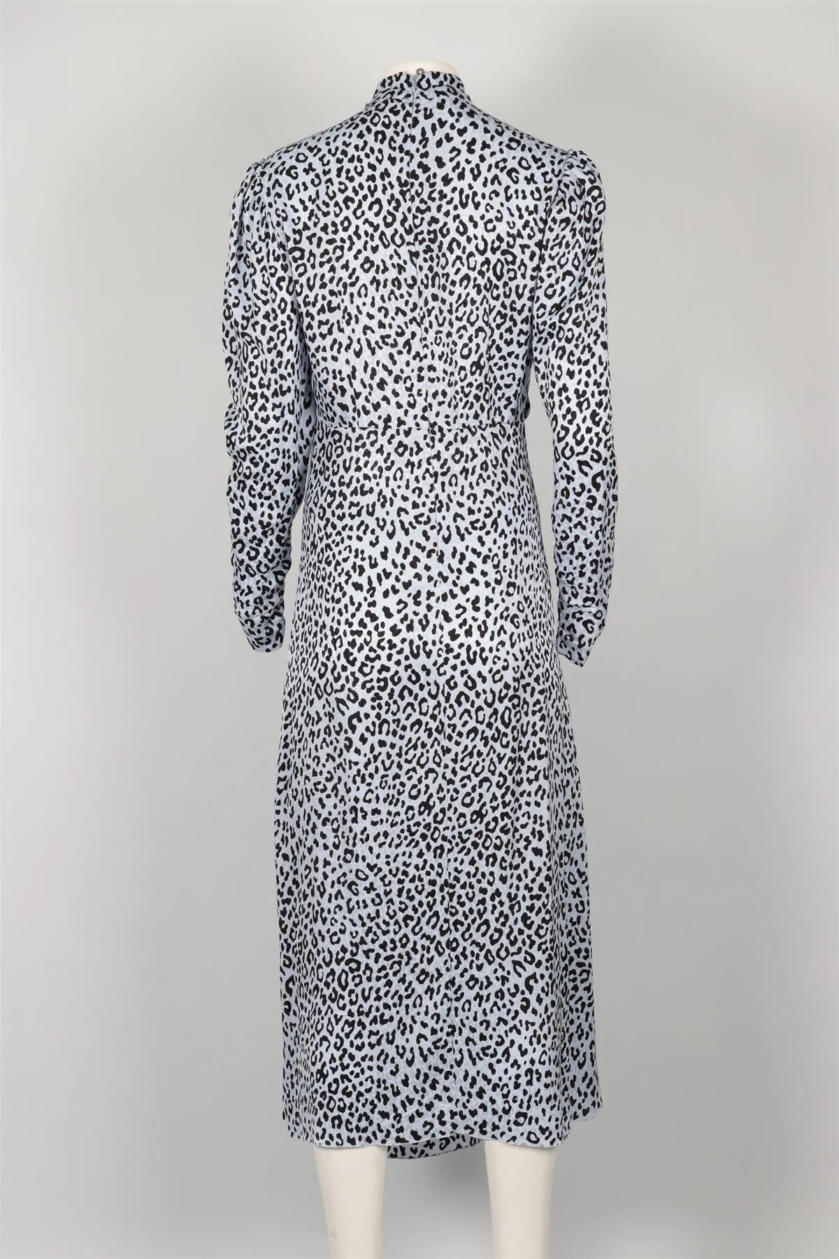 ALESSANDRA RICH BLUE SILK MAXI DRESS IT 42 UK 10 - Image 4