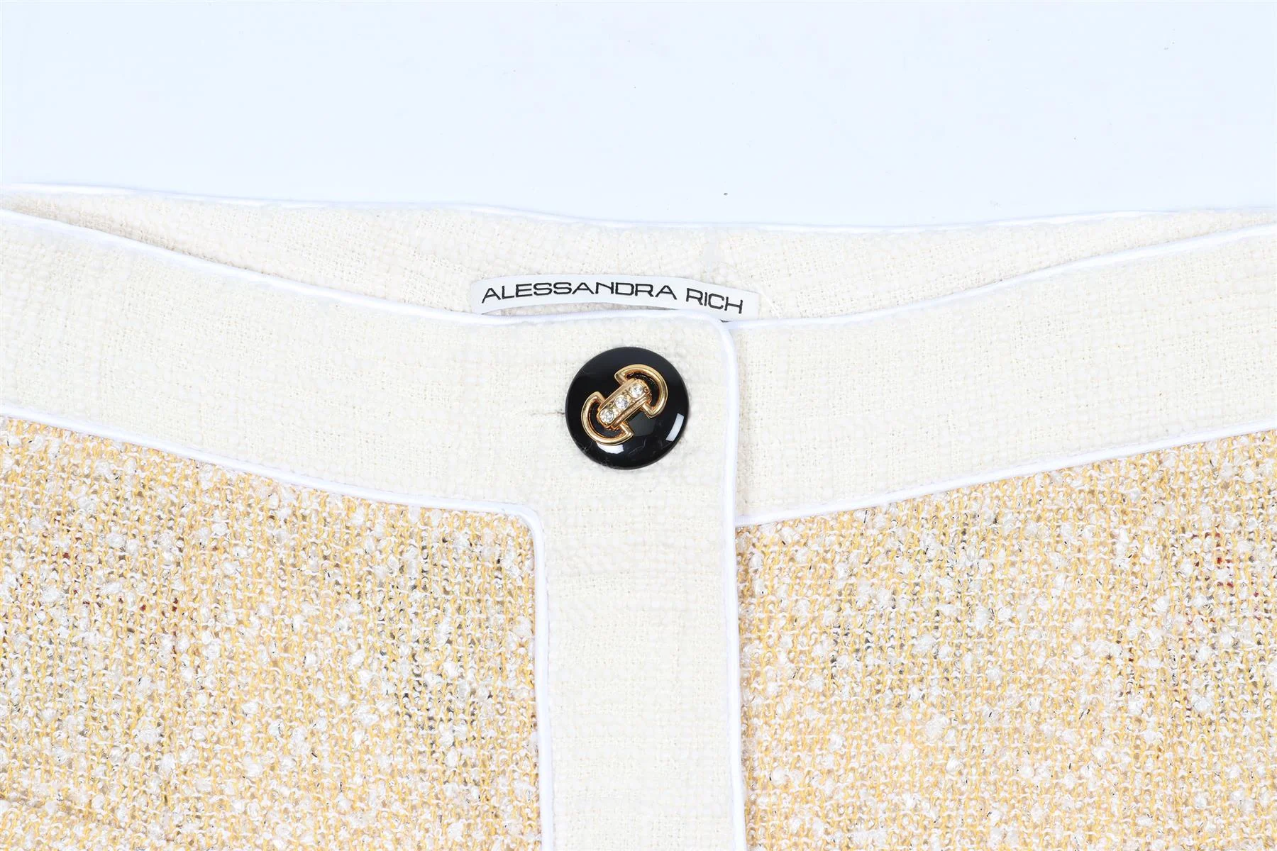 ALESSANDRA RICH COTTON BLEND MINI SKIRT IT 38 UK 6 - Image 5
