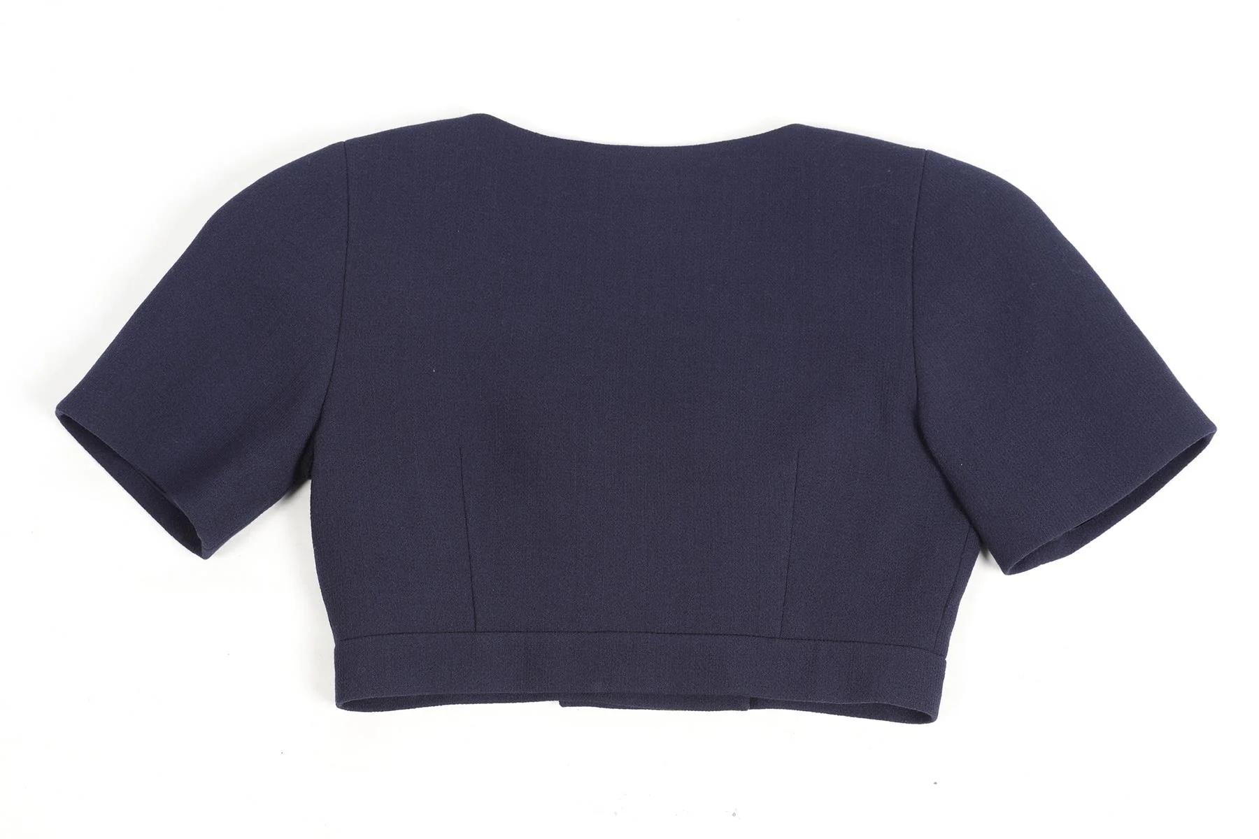 ALESSANDRA RICH CROPPED WOOL BLEND TOP IT 40 UK 8 - Image 4