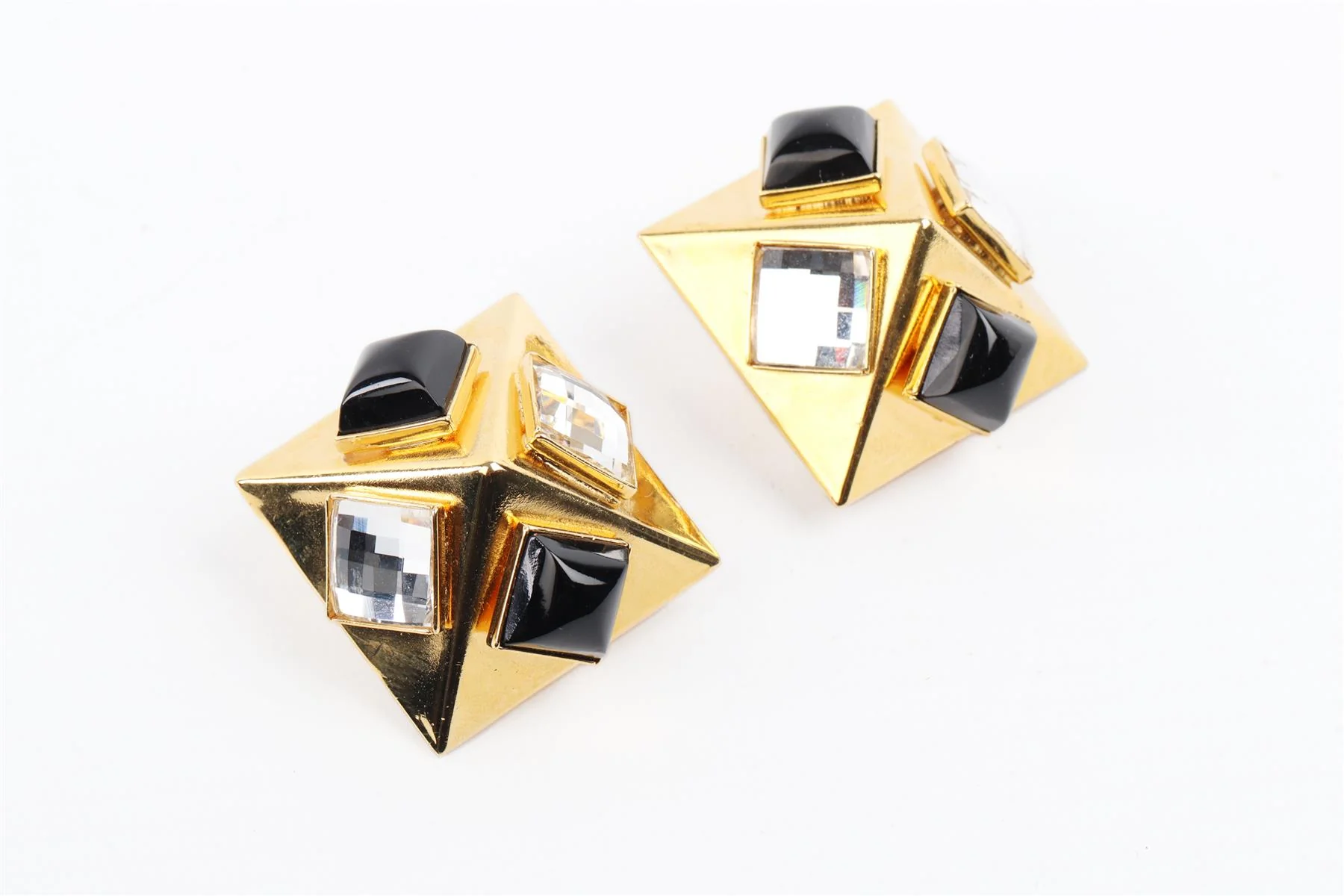 ALESSANDRA RICH GOLD CLIP EARRINGS - Image 3
