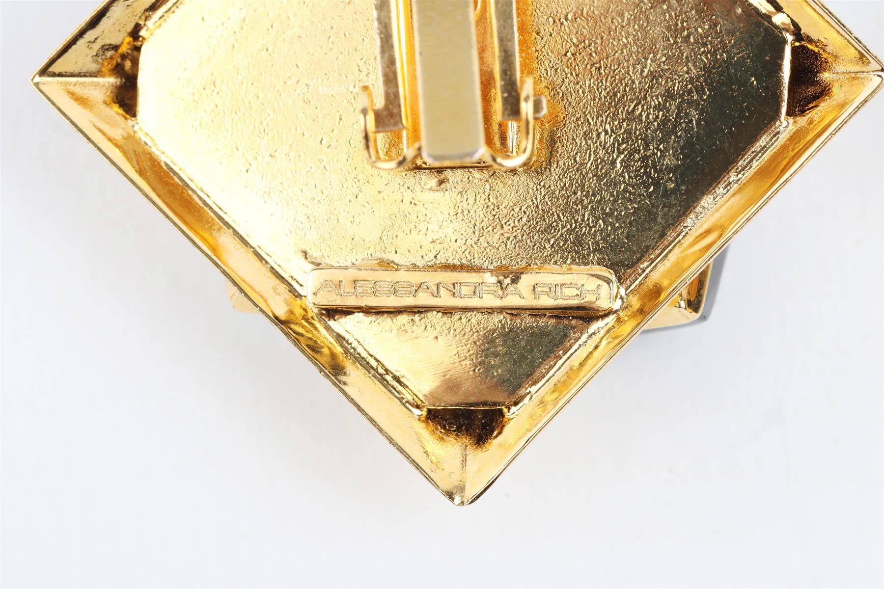 ALESSANDRA RICH GOLD CLIP EARRINGS - Image 5