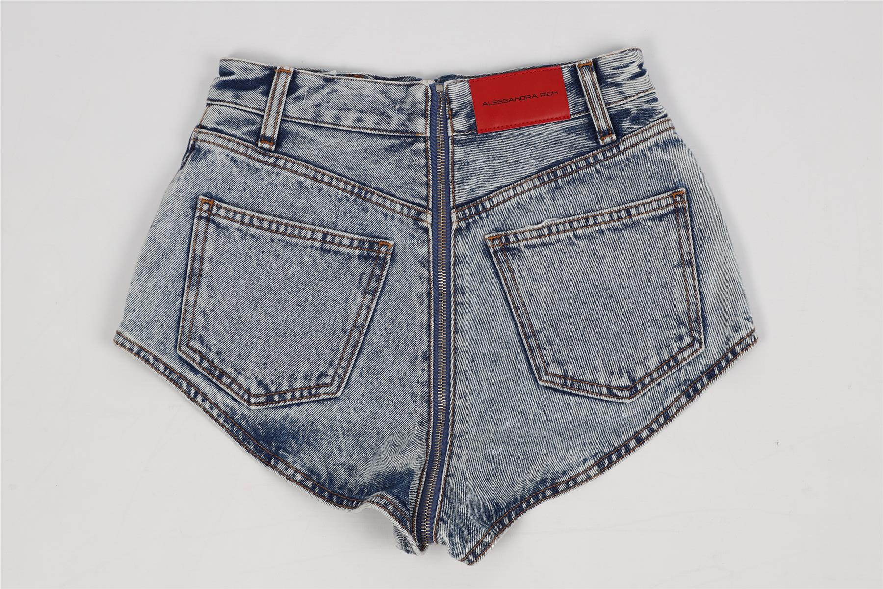 ALESSANDRA RICH HIGH RISE DENIM SHORTS W25 UK 6-8 - Image 5