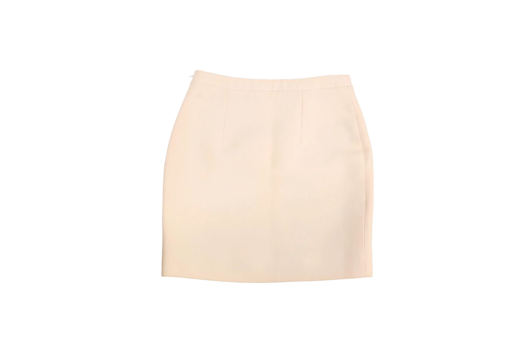 ALESSANDRA RICH IVORY WOOL MINI SKIRT IT 38 UK 6 - Image 3