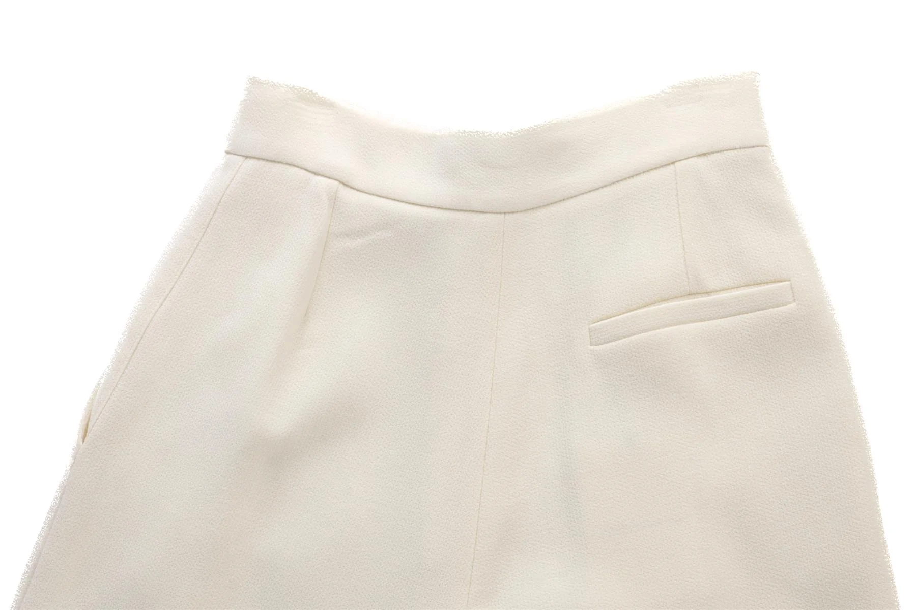ALESSANDRA RICH IVORY WOOL STRAIGHT LEG PANTS IT 38 UK 6 - Image 4