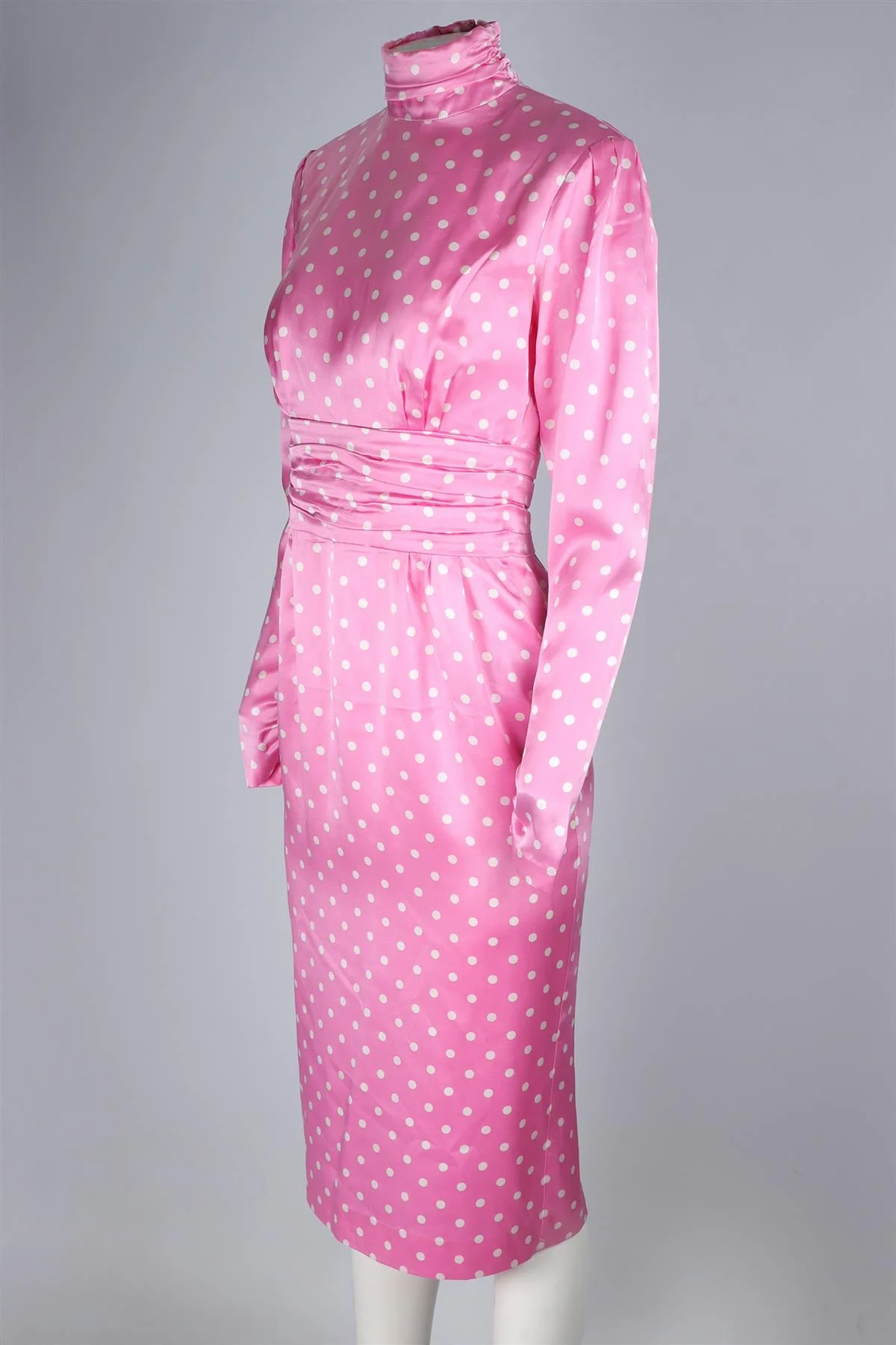 ALESSANDRA RICH PINK SILK MAXI DRESS IT 40 UK 8 - Image 3