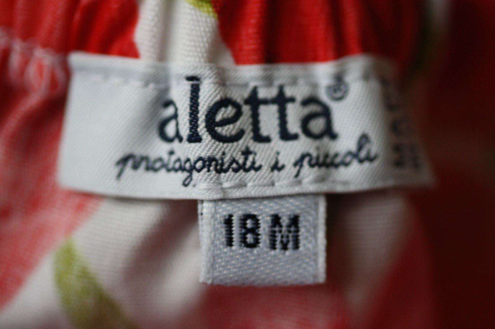 ALETTA BABY RED FLORAL DRESS AND BLOOMERS 18 MONTHS - Image 3