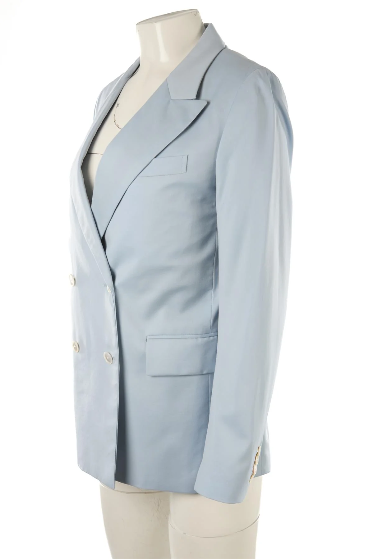 ALEX EAGLE BLUE WOOL BLAZER UK 8 - Image 3