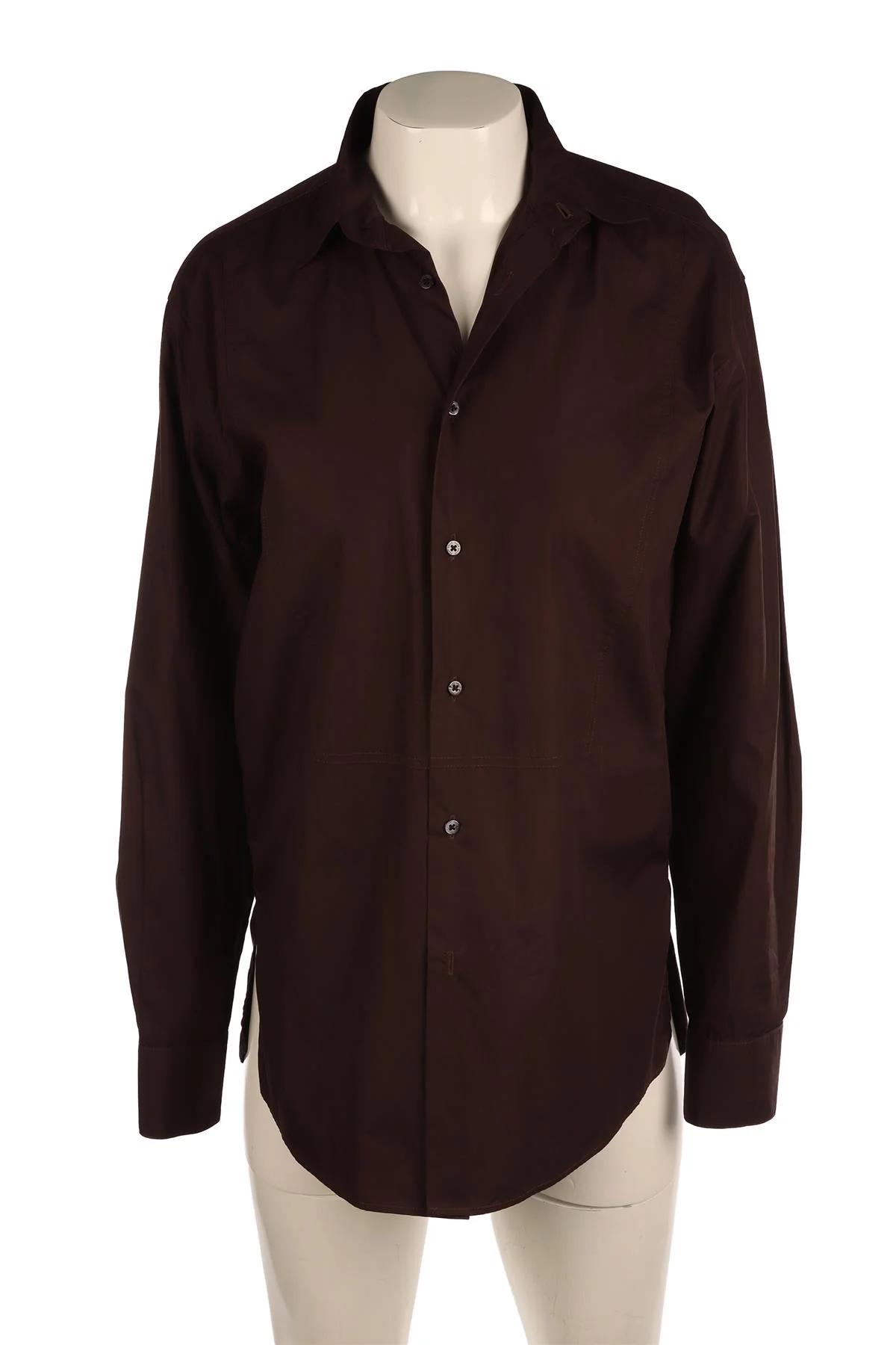 ALEX EAGLE BROWN COTTON SHIRT UK 6 - Image 2