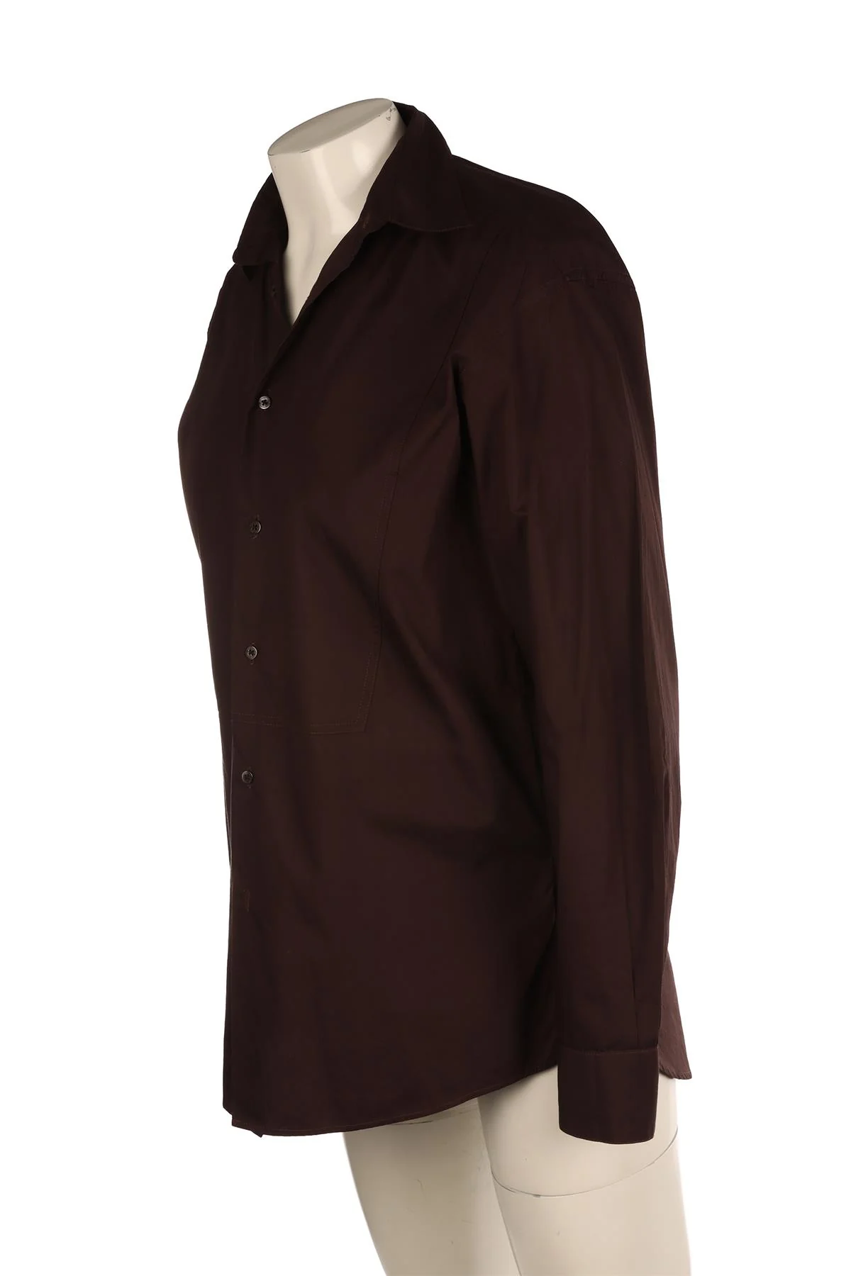 ALEX EAGLE BROWN COTTON SHIRT UK 6 - Image 3