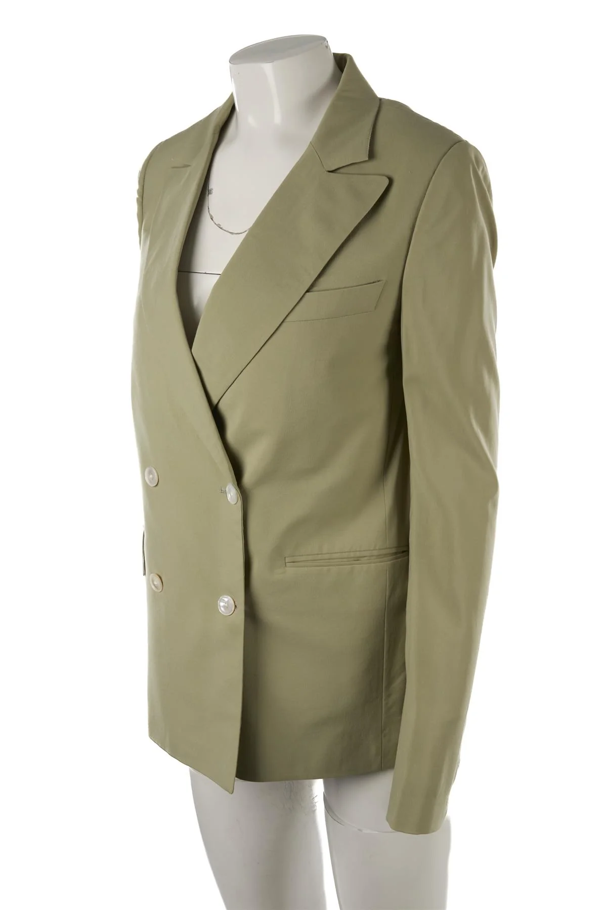 ALEX EAGLE GREEN WOOL BLAZER UK 8 - Image 3