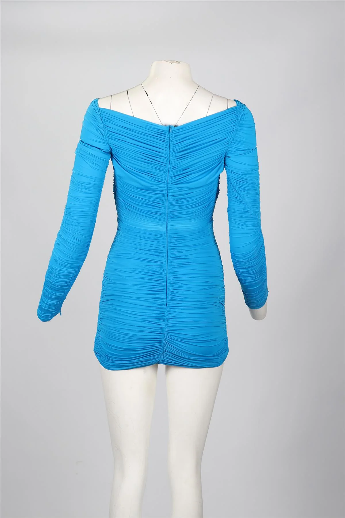 ALEX PERRY RUCHED JERSEY MINI DRESS UK 10 - Image 4