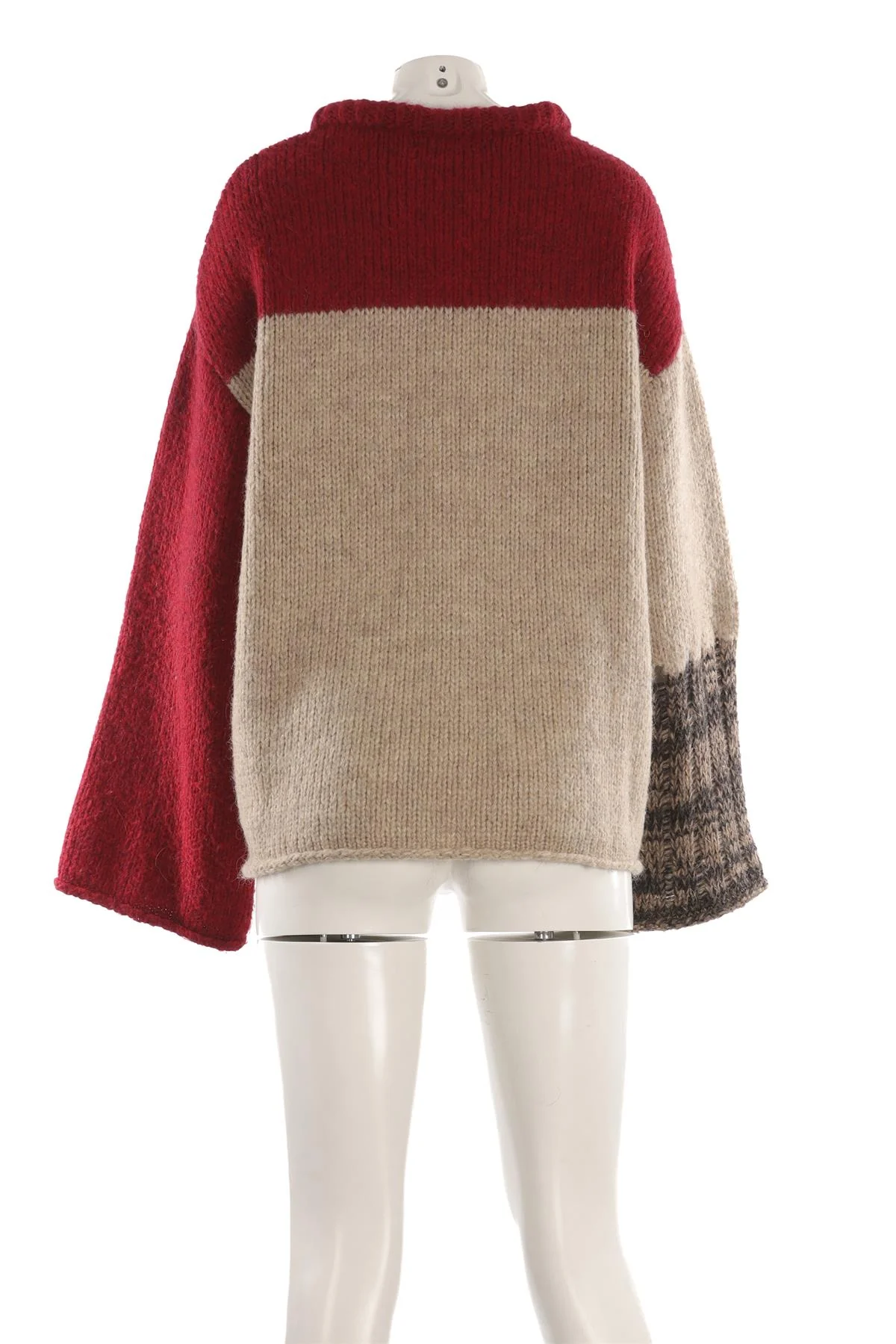 ALEXA CHUNG RED MOHAIR SWEATER SMALL - Image 4