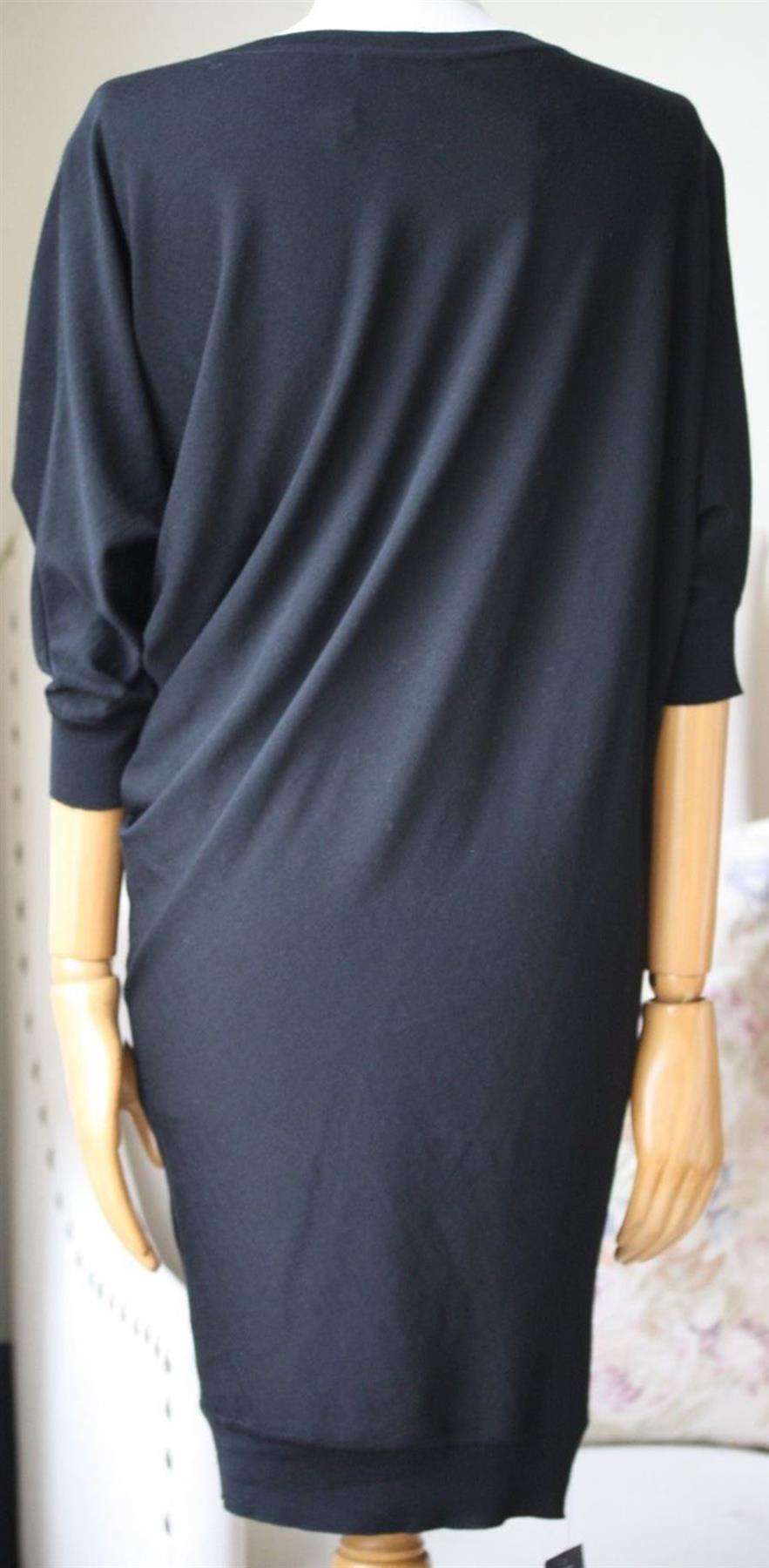 ALEXANDER MCQUEEN ASYMMETRIC WOOL SWEATER MINI DRESS XSMALL - Image 5