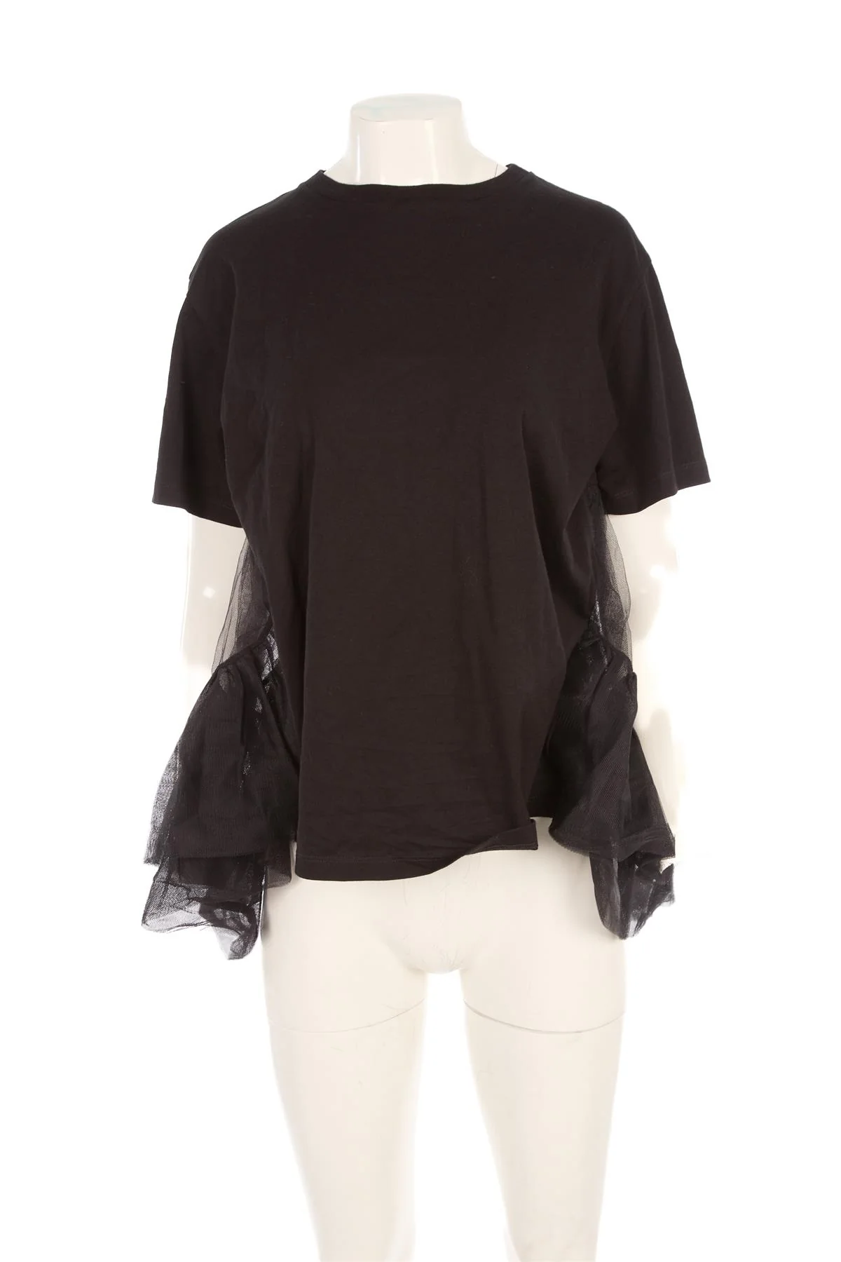 ALEXANDER MCQUEEN BLACK COTTON T-SHIRT MEDIUM - Image 2