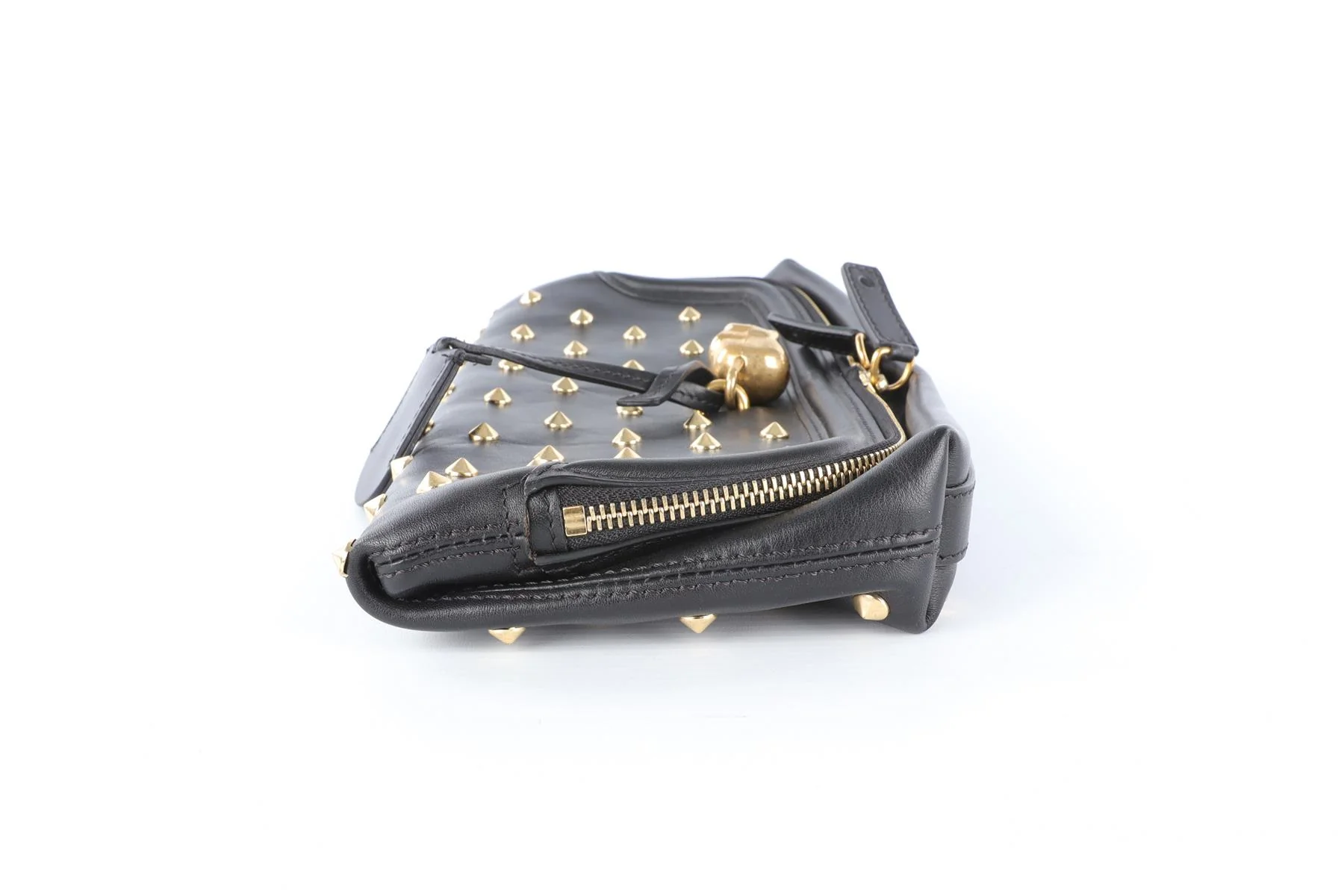 ALEXANDER MCQUEEN BLACK LEATHER CLUTCH - Image 3