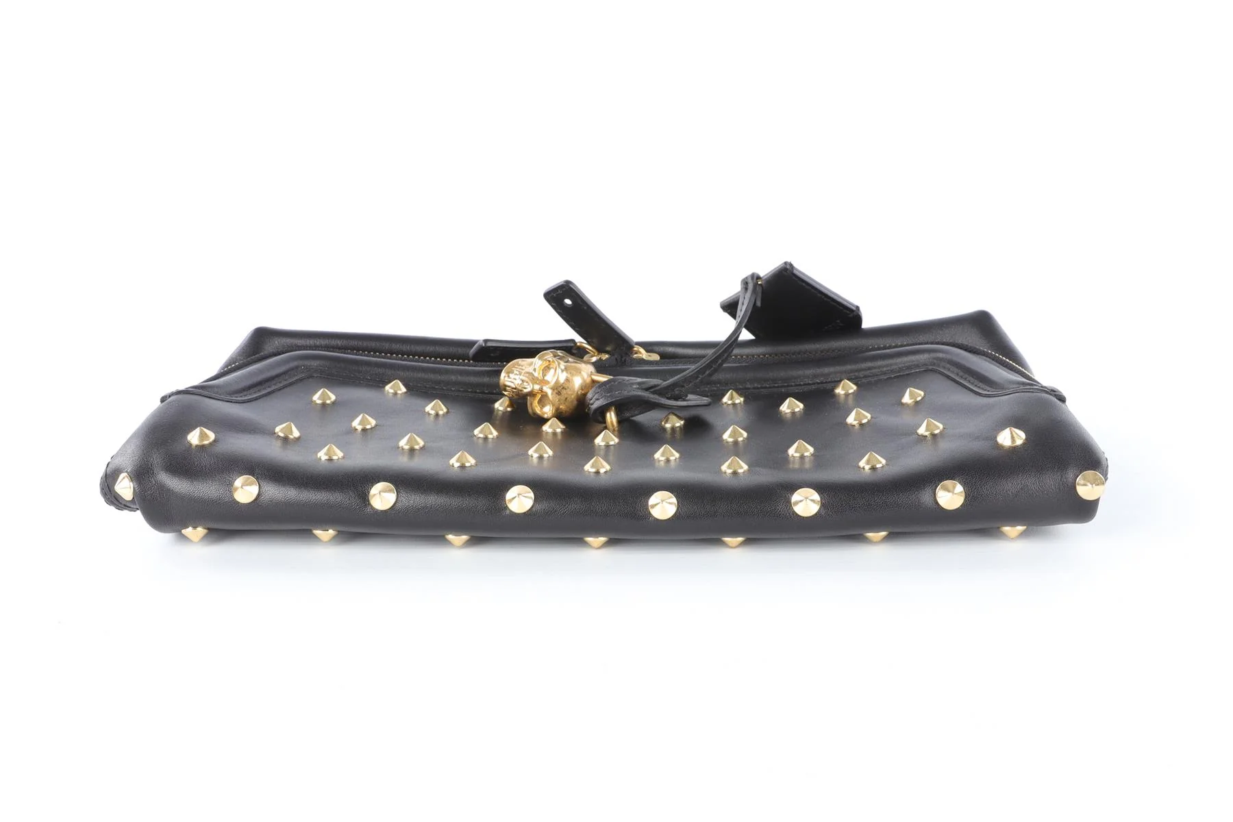 ALEXANDER MCQUEEN BLACK LEATHER CLUTCH - Image 9