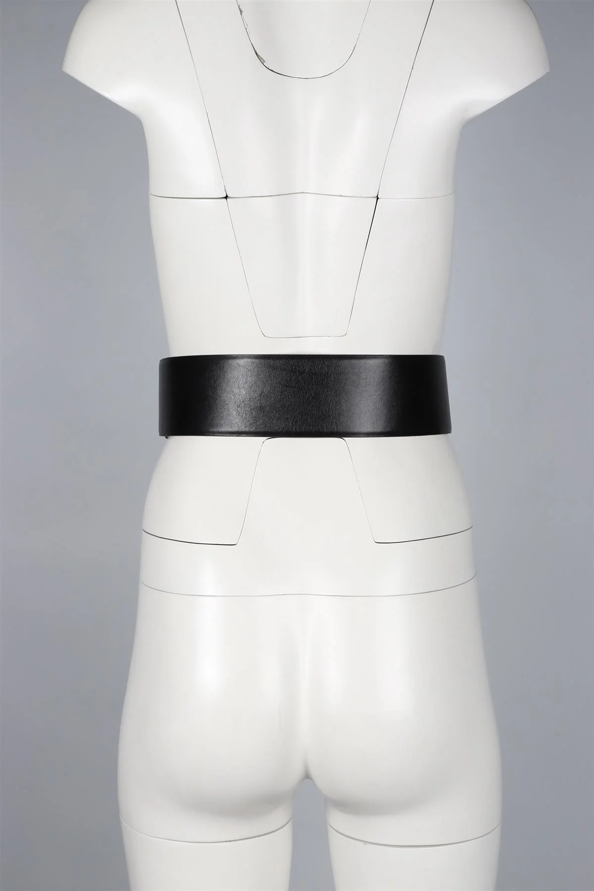 ALEXANDER MCQUEEN BLACK LEATHER WAIST BELT 75 CM - Image 9