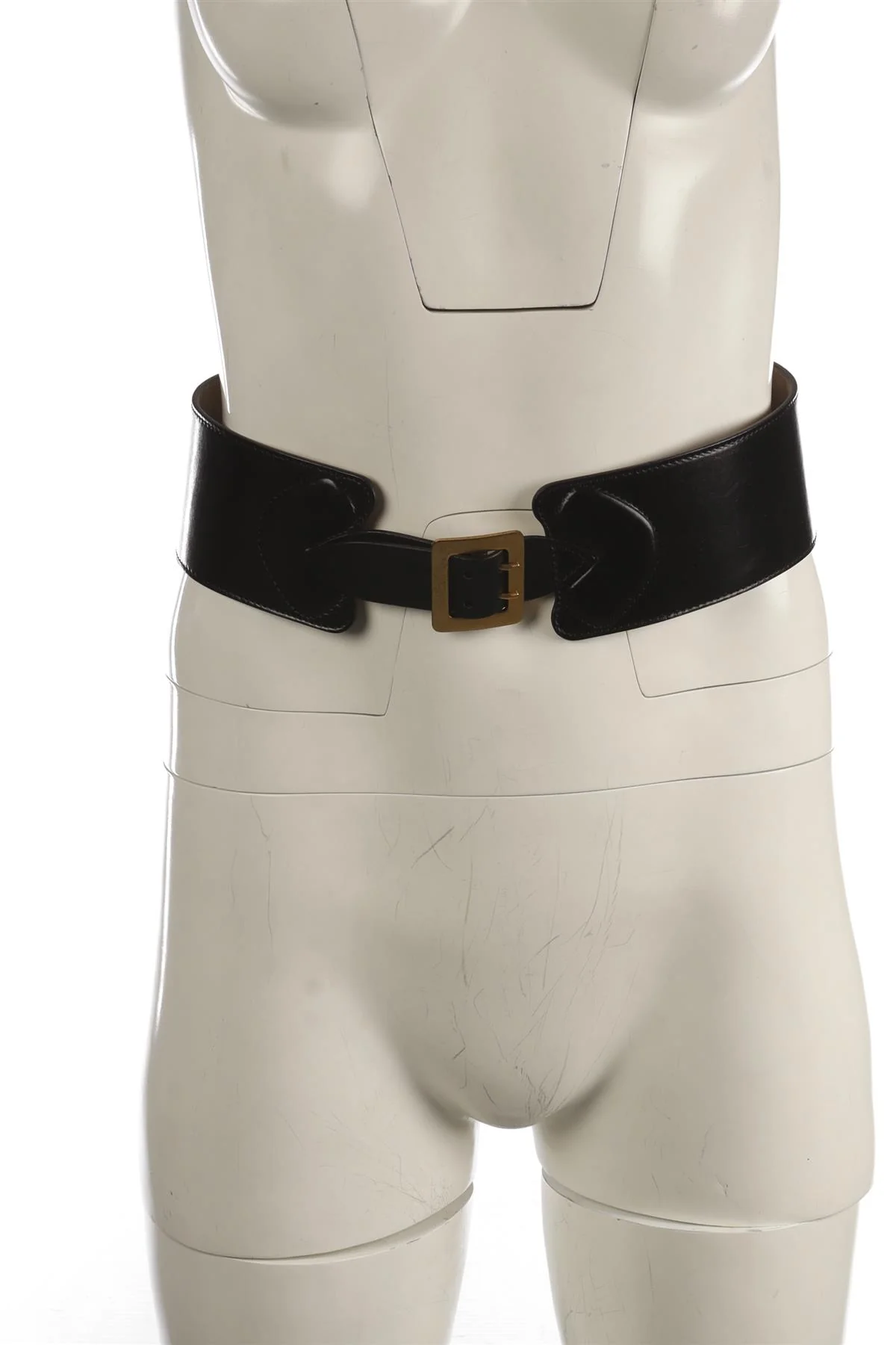 ALEXANDER MCQUEEN BLACK LEATHER WAIST BELT 75CM - Image 9