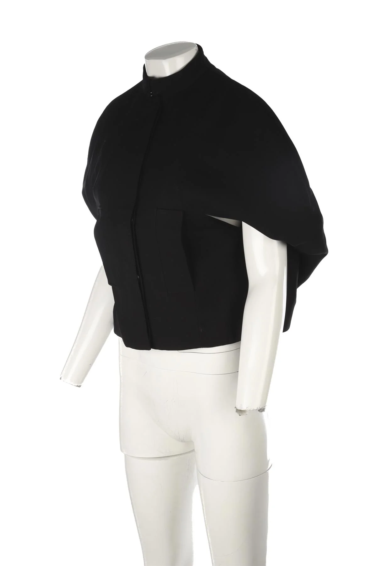 ALEXANDER MCQUEEN BLACK WOOL JACKET IT 40 UK 8 - Image 3