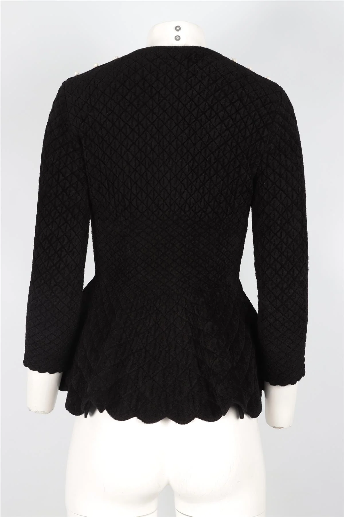 ALEXANDER MCQUEEN BLACK WOOL TOP SMALL - Image 4