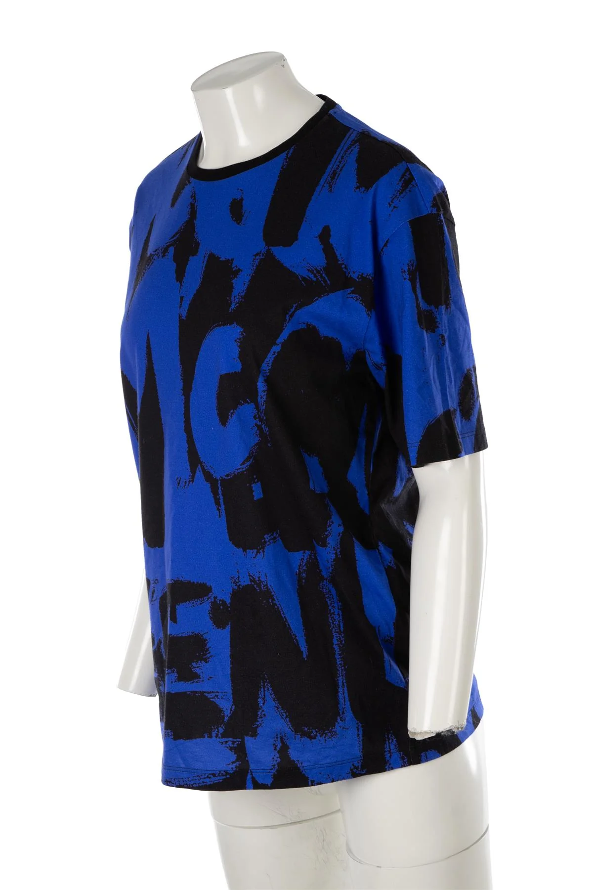 ALEXANDER MCQUEEN BLUE COTTON T-SHIRT IT 42 - Image 3