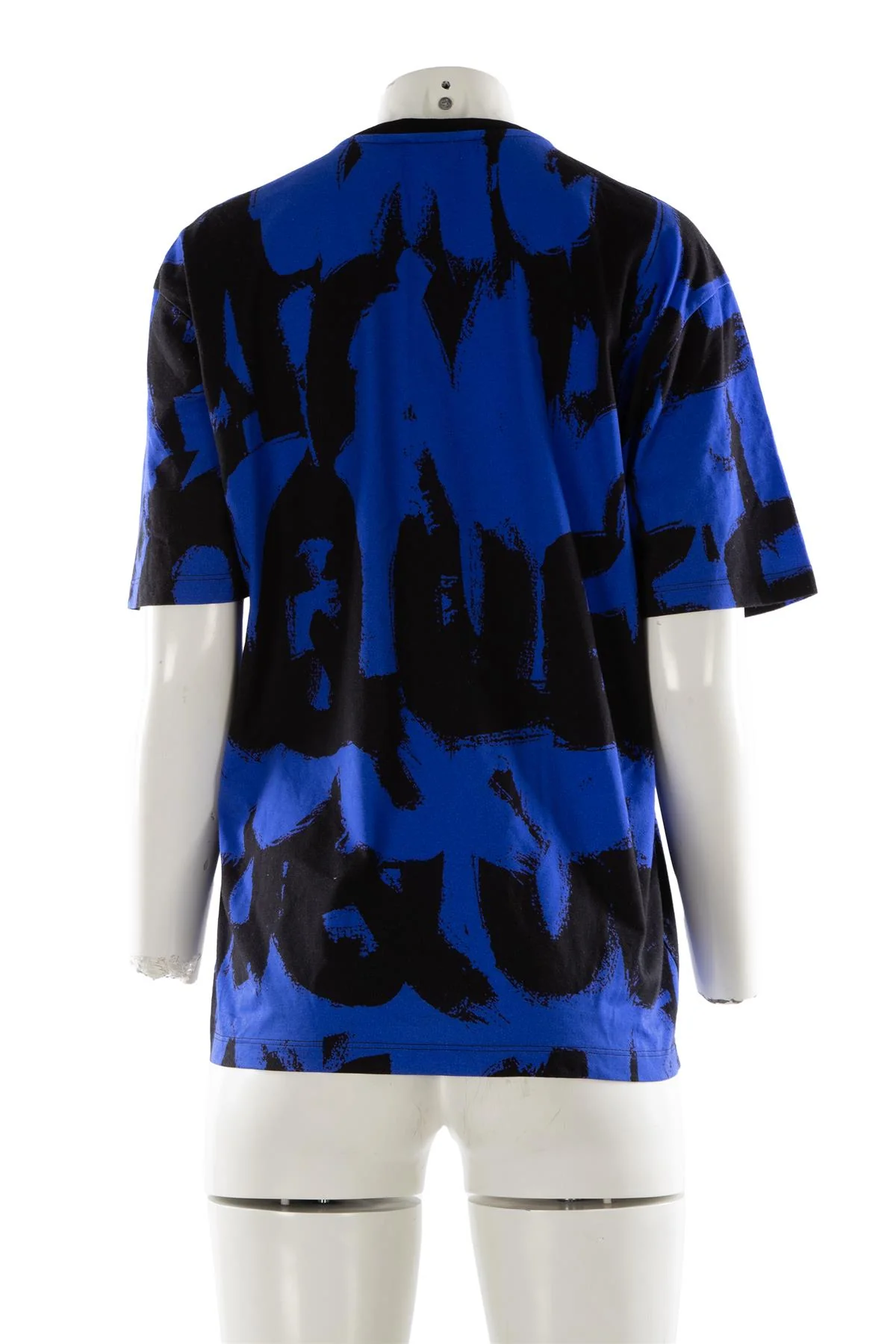 ALEXANDER MCQUEEN BLUE COTTON T-SHIRT IT 42 - Image 4