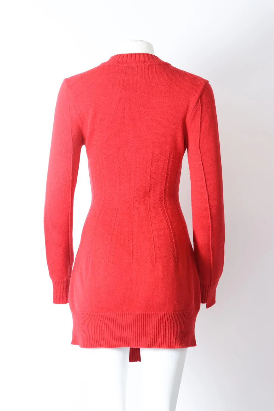 ALEXANDER MCQUEEN CASHMERE MINI DRESS SMALL - Image 4