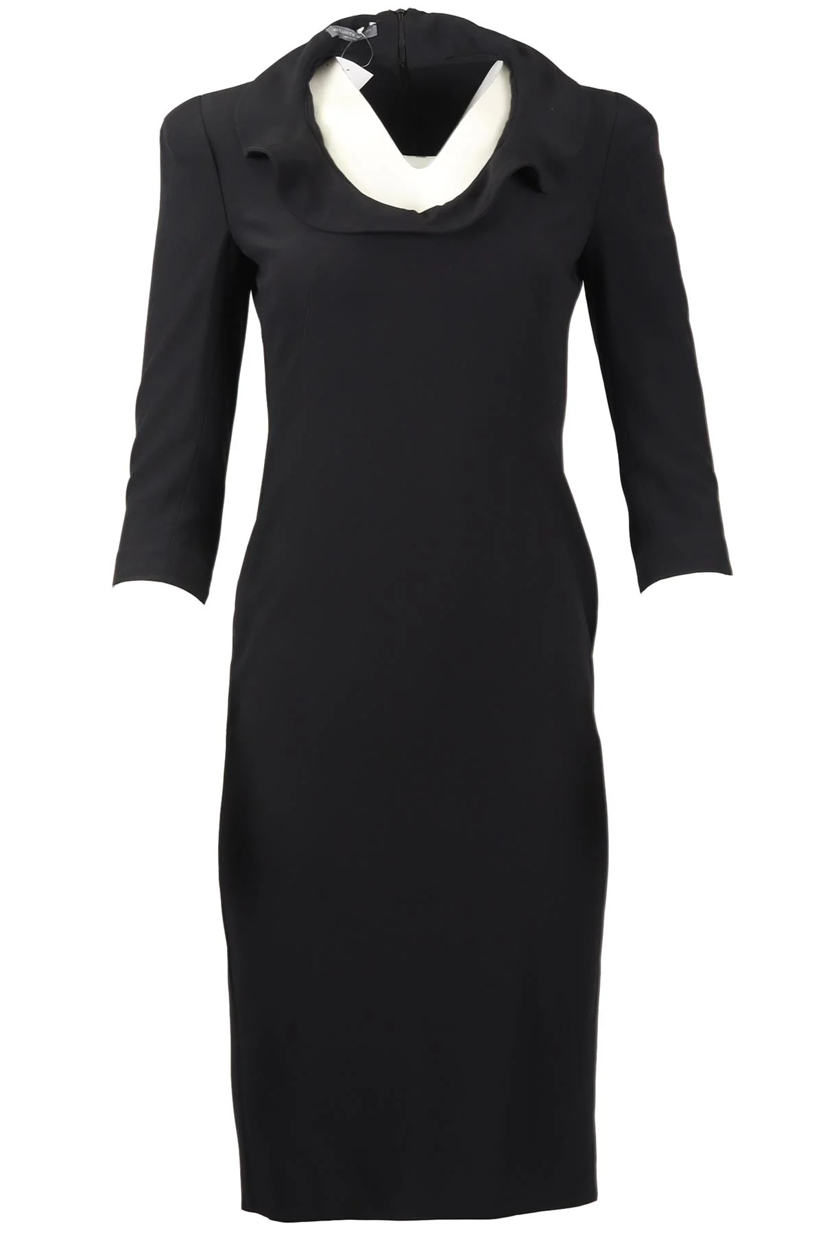 ALEXANDER MCQUEEN CREPE MIDI DRESS SMALL