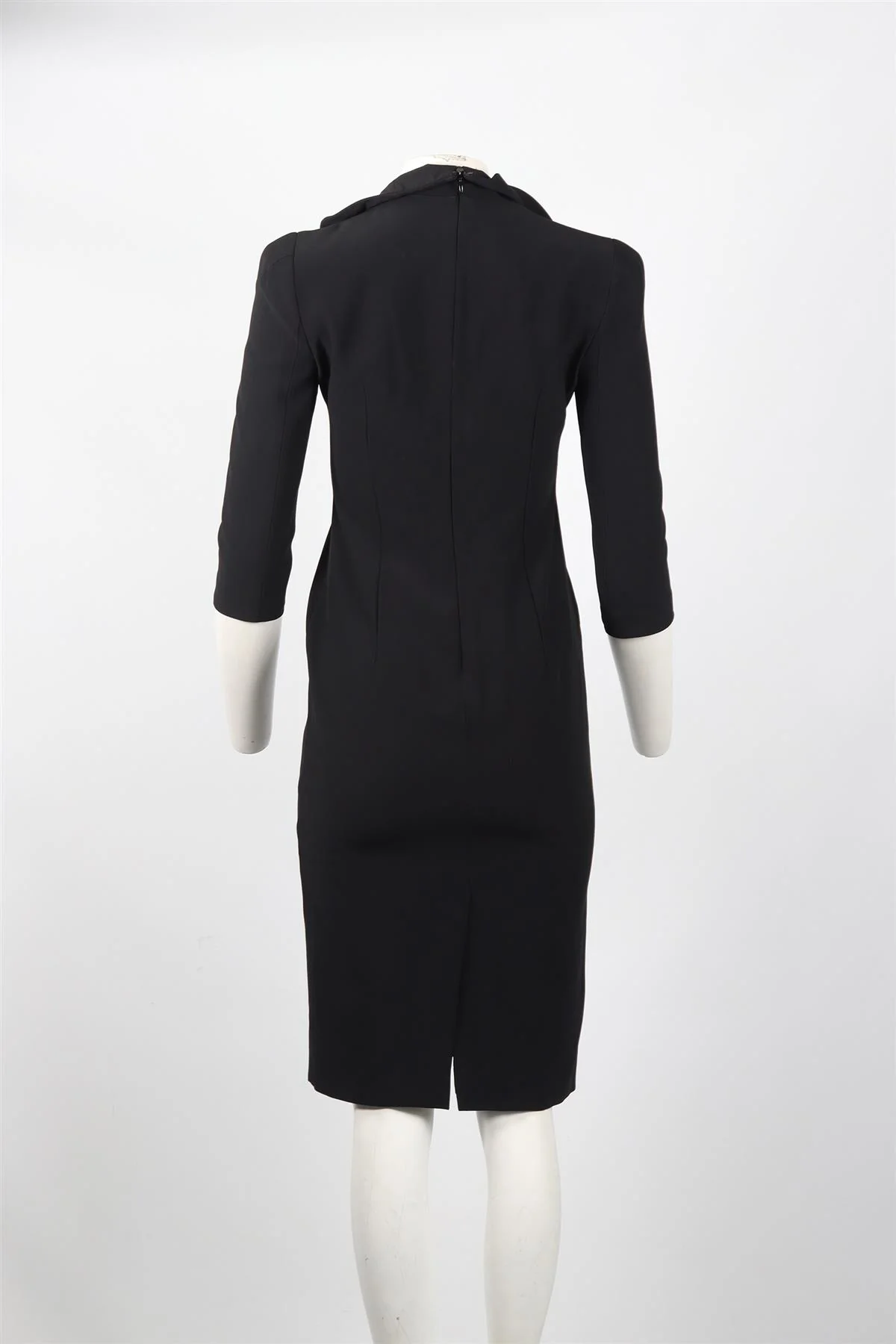 ALEXANDER MCQUEEN CREPE MIDI DRESS SMALL - Image 4