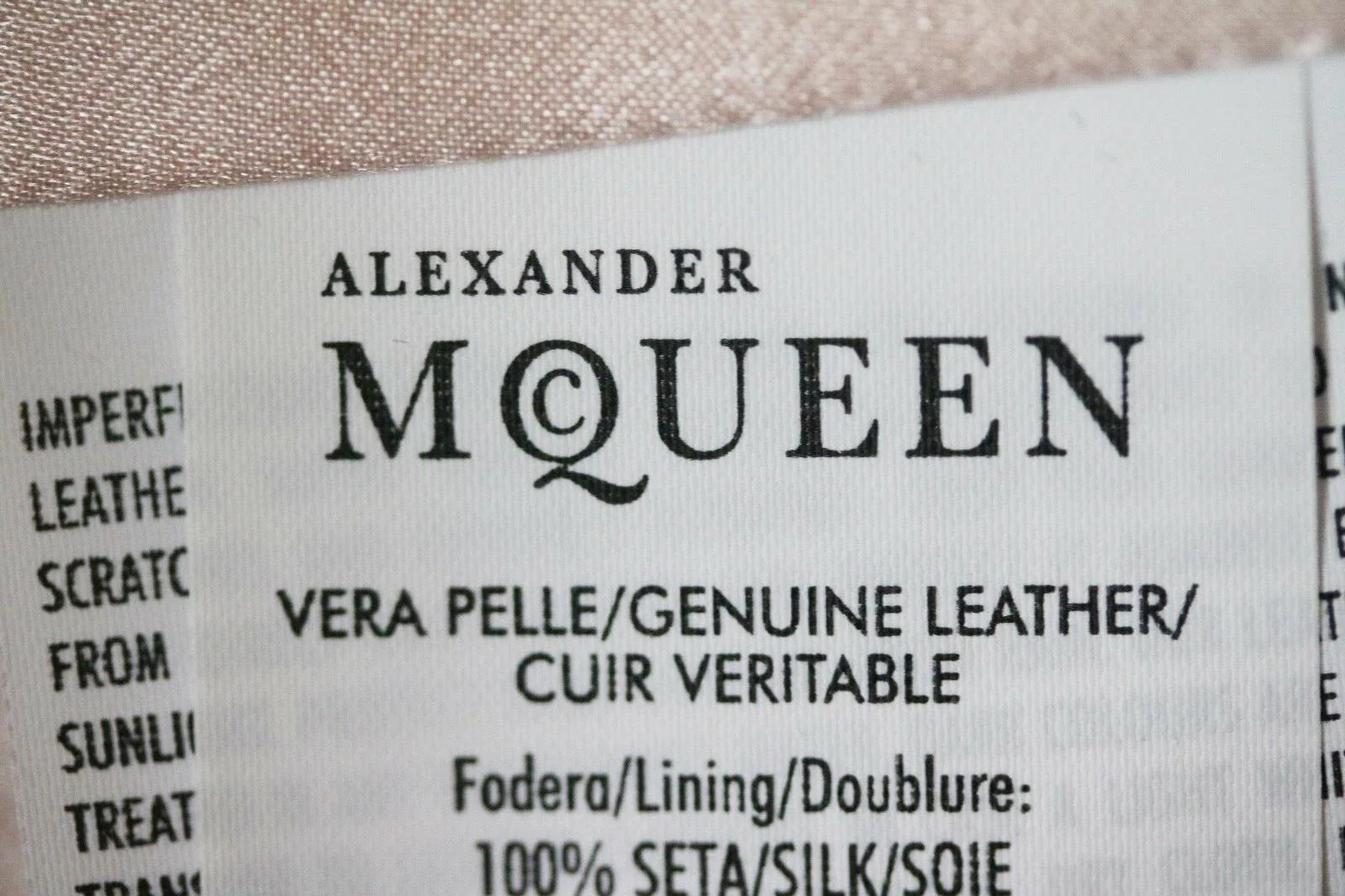 ALEXANDER MCQUEEN CROPPED TEXTURED LEATHER BIKER JACKET IT 40 UK 8 - Image 7