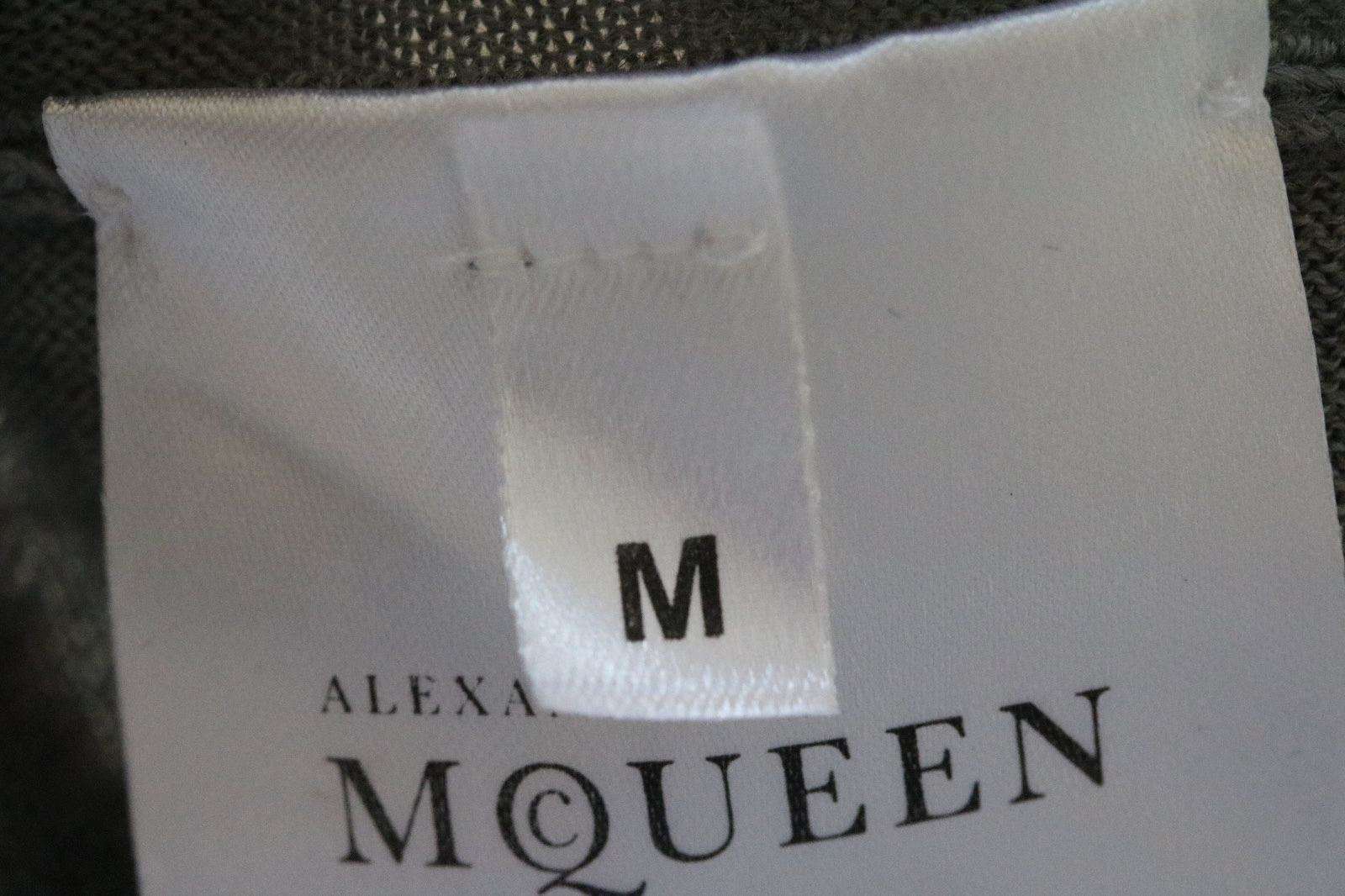 ALEXANDER MCQUEEN GREY MERINO WOOL PEPLUM SWEATER MEDIUM - Image 3