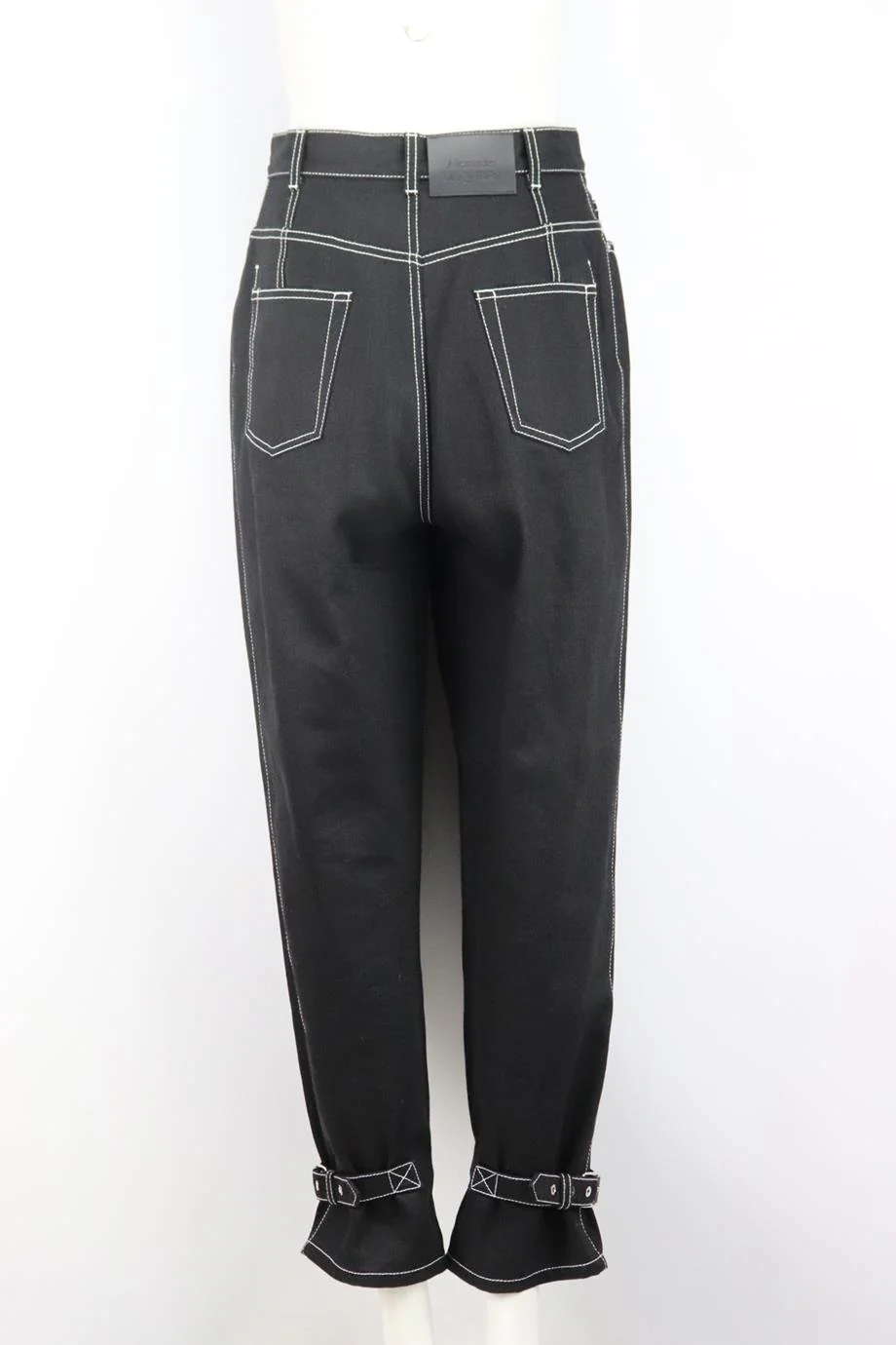ALEXANDER MCQUEEN HIGH RISE TAPERED JEANS W27 UK 8/10 - Image 4