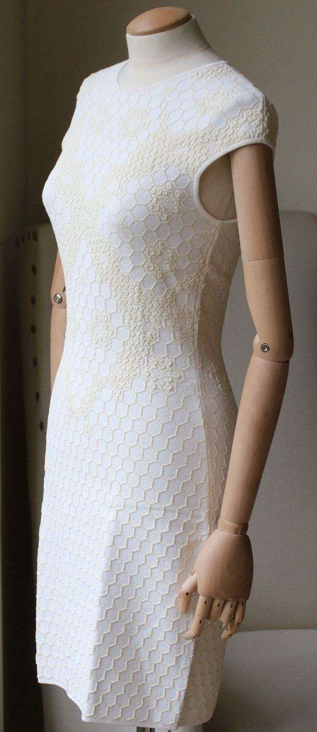 ALEXANDER MCQUEEN HONEYCOMB KNITTED MIDI DRESS SMALL - Image 10