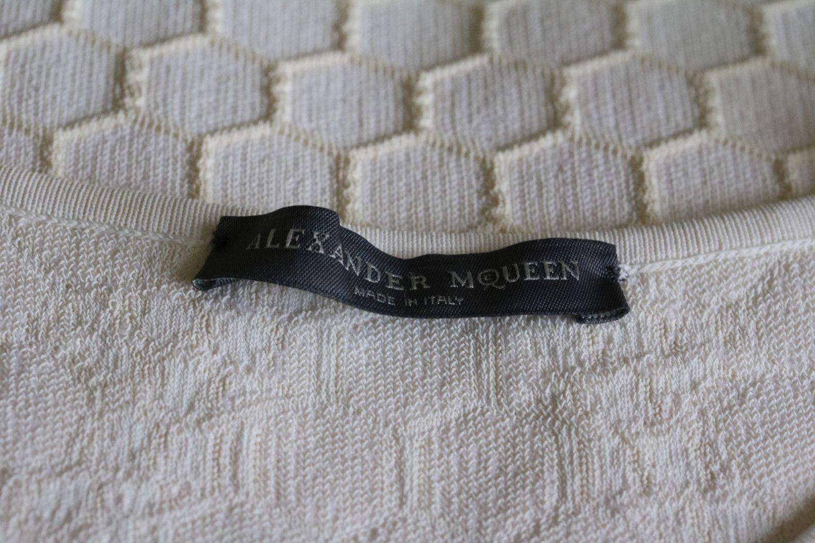 ALEXANDER MCQUEEN HONEYCOMB KNITTED MIDI DRESS SMALL - Image 9