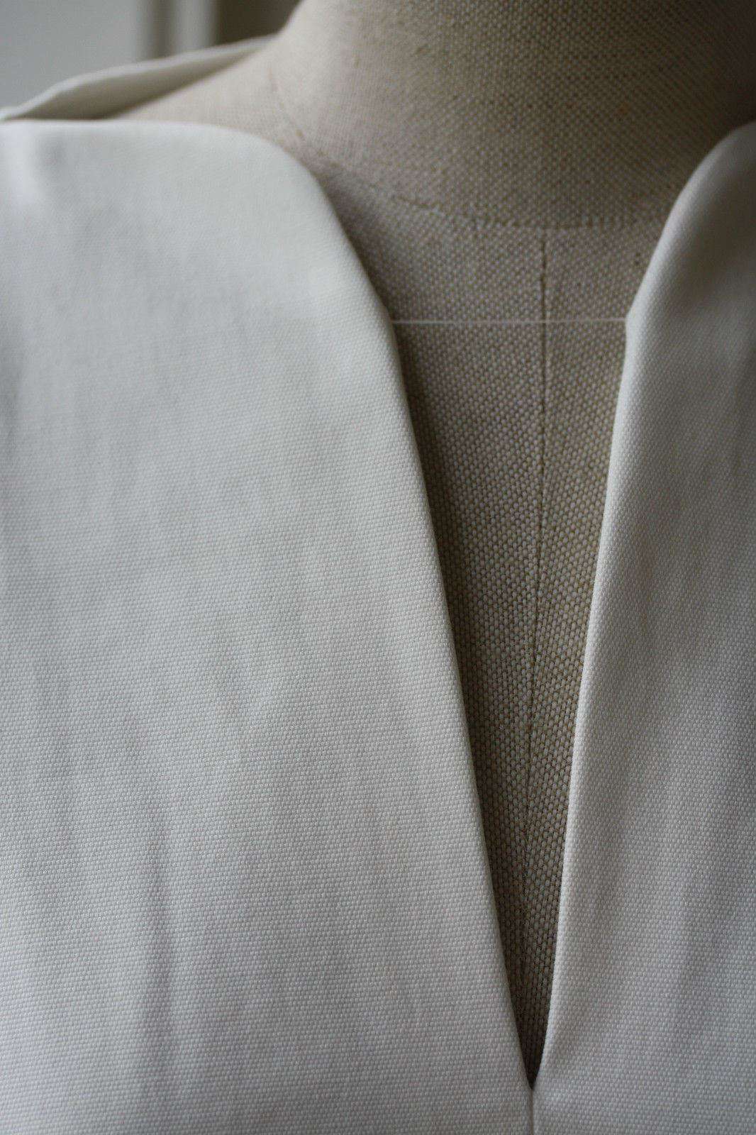 ALEXANDER MCQUEEN IVORY COTTON DRESS IT 42 UK 10 - Image 7
