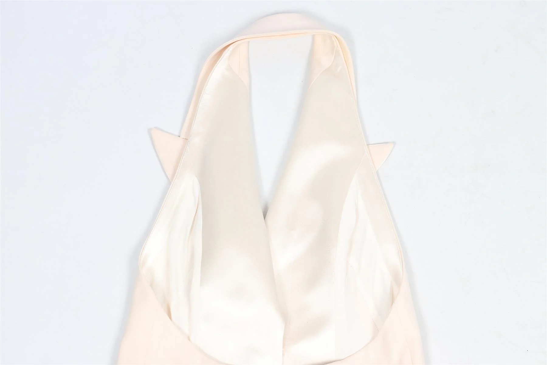 ALEXANDER MCQUEEN IVORY SILK AND WOOL BLEND WAISTCOAT IT 40 UK 8 - Image 5