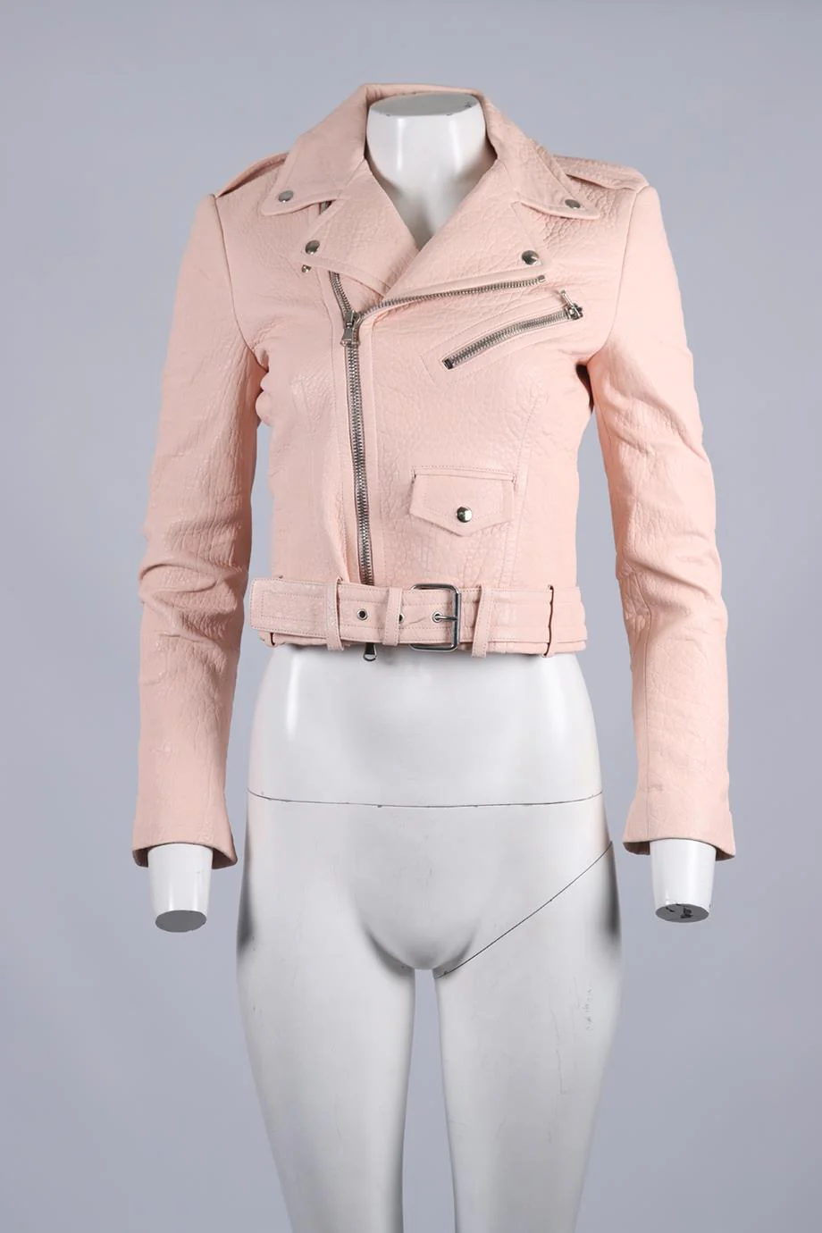 ALEXANDER MCQUEEN LEATHER BIKER JACKET IT 40 UK 8 - Image 2