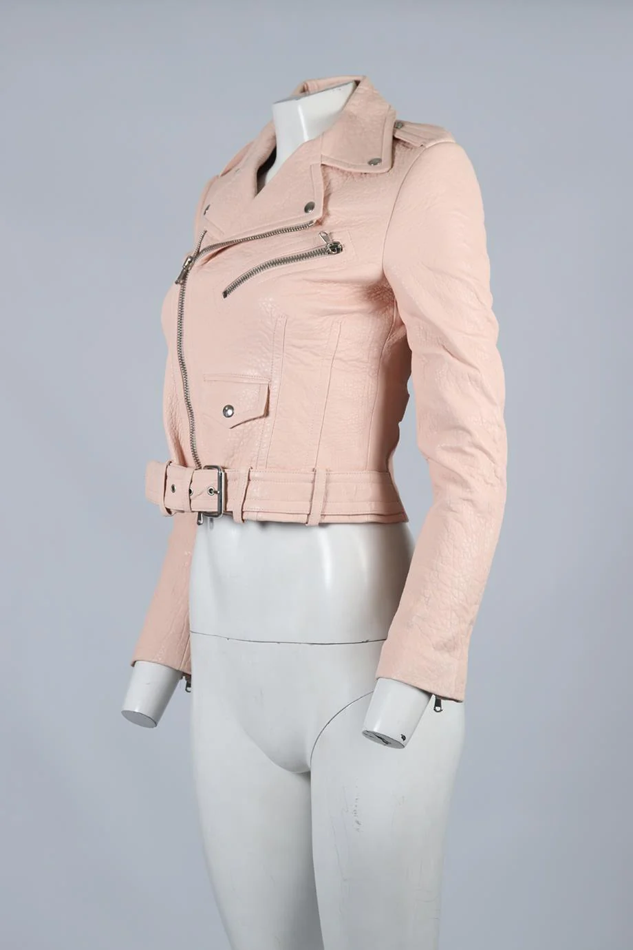 ALEXANDER MCQUEEN LEATHER BIKER JACKET IT 40 UK 8 - Image 3