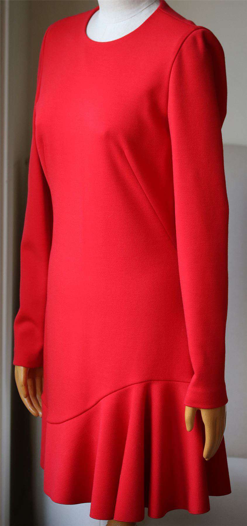 ALEXANDER MCQUEEN LONG SLEEVE FRILL DRESS IT 44 UK 12 - Image 2